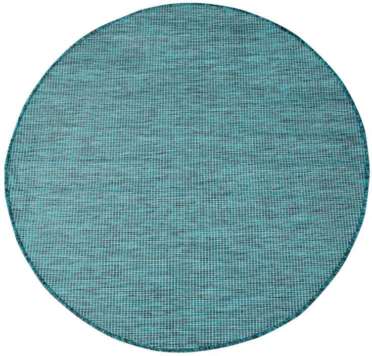 Carpet City Outdoorteppich »PALM2778« rund 5 mm Höhe Wetterfest & UV-beständig, für Balkon, Terrasse, Küche, flach gewebt