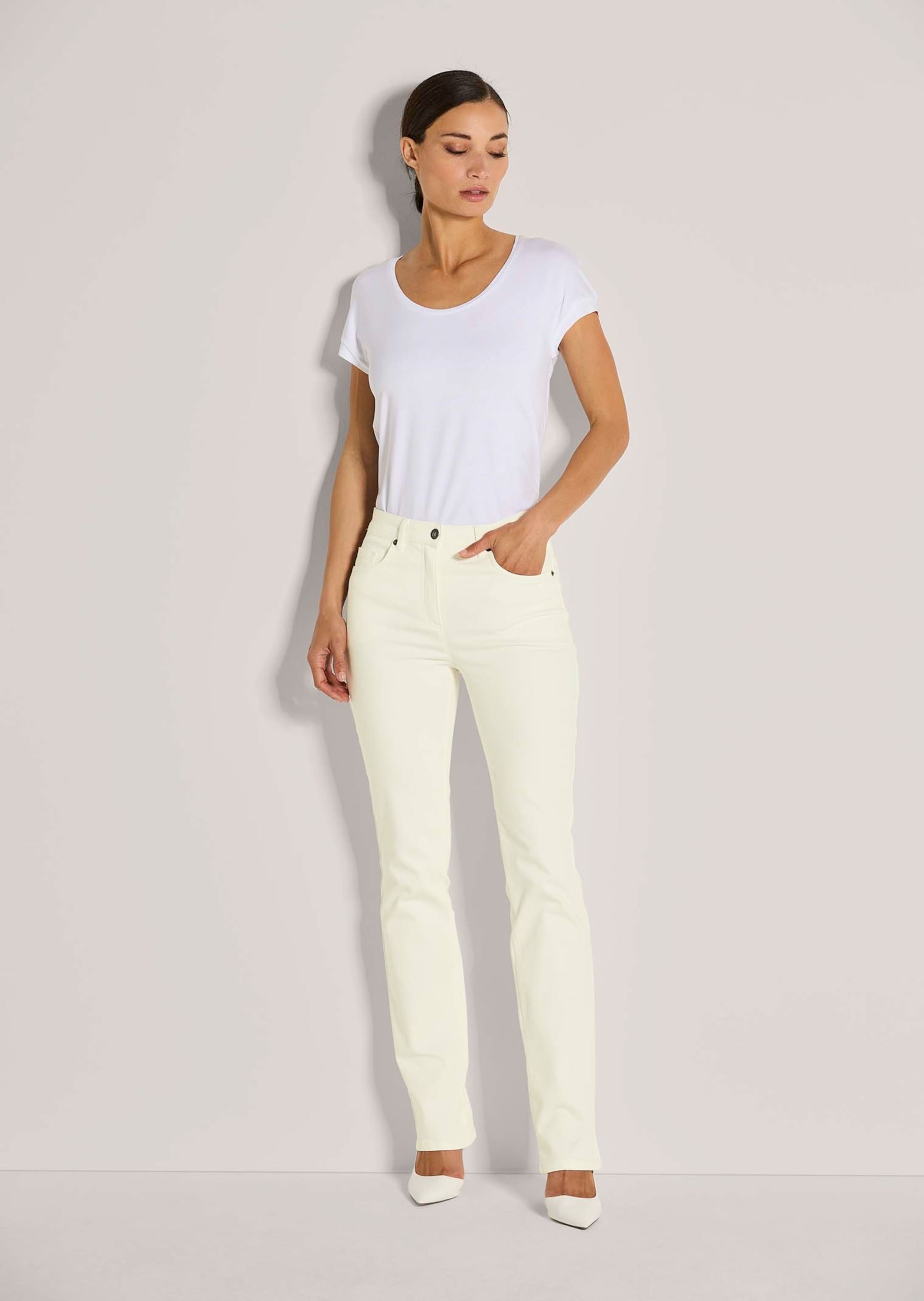 MADELEINE Regular-fit-Jeans »Jeans Gerade Five-Pocket-Jeans mit Stretch«
