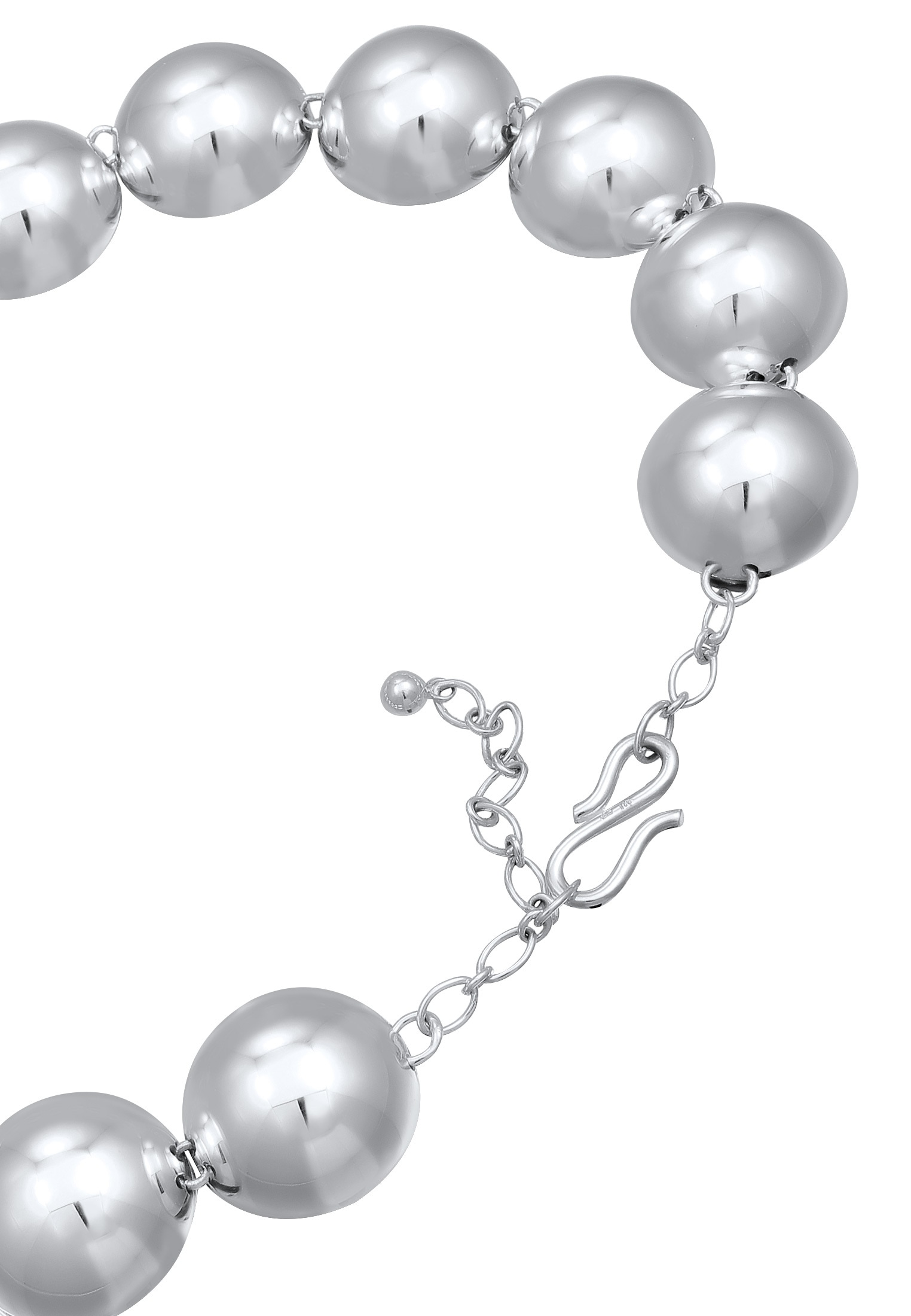 Elli Kette ohne Anhänger »Halskette Kugeln Perlen Verlauf 925 Sterling Silber«