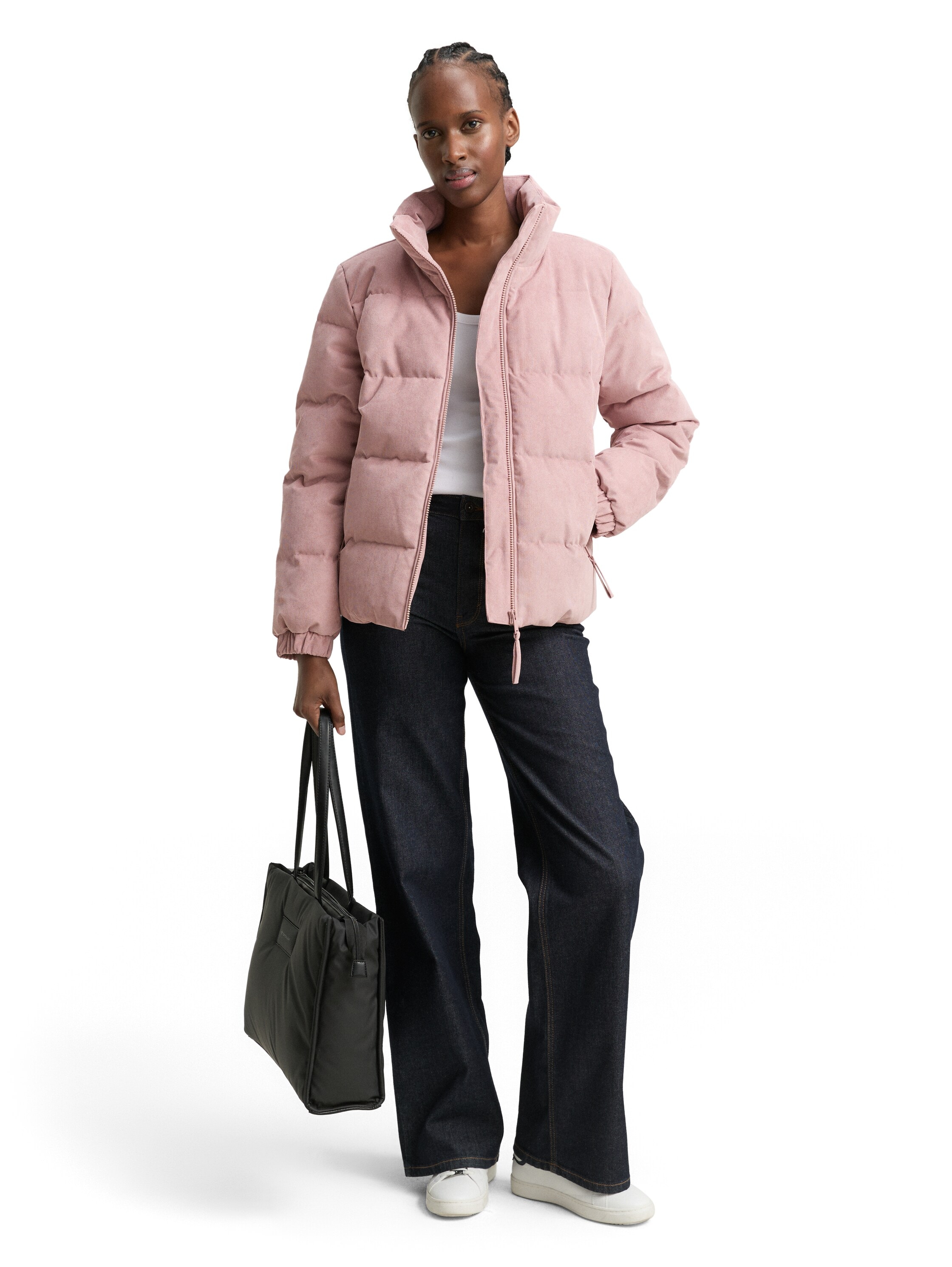 TOM TAILOR Denim Steppjacke, mit Stehkragen