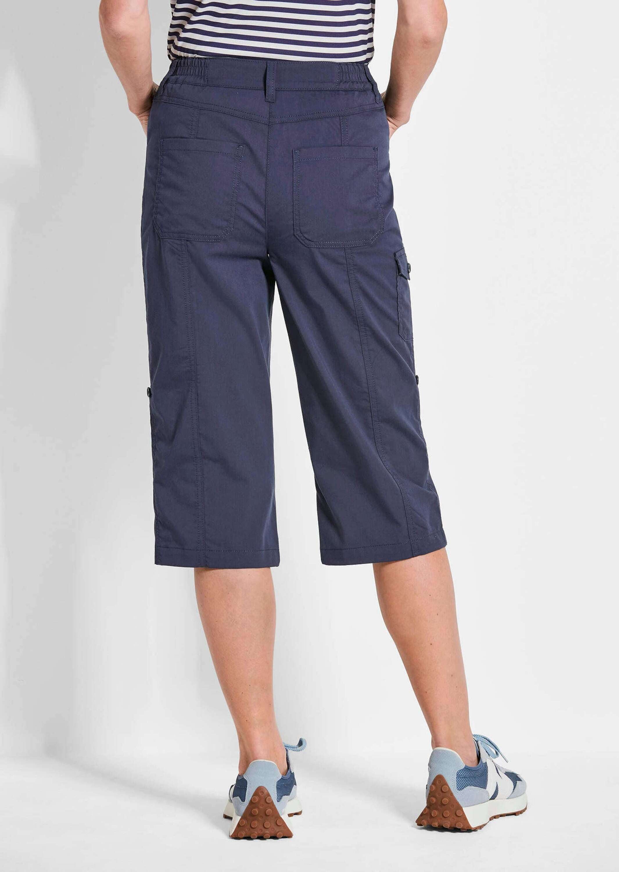 GOLDNER 7/8-Hose »Capri-Funktionshose Carla Krempelbare Capri-Hose mit Funktion«