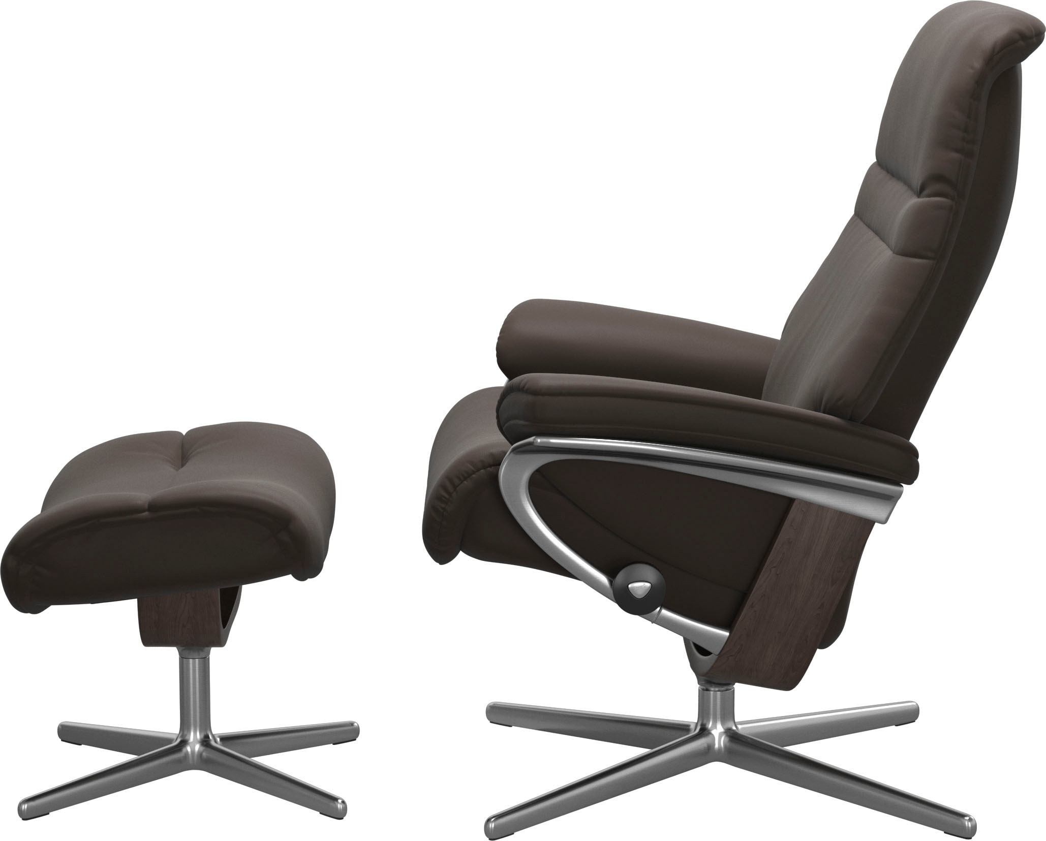 Stressless® Fußhocker »Sunrise« mit Cross Base, Größe S, M & L, Holzakzent Wenge
