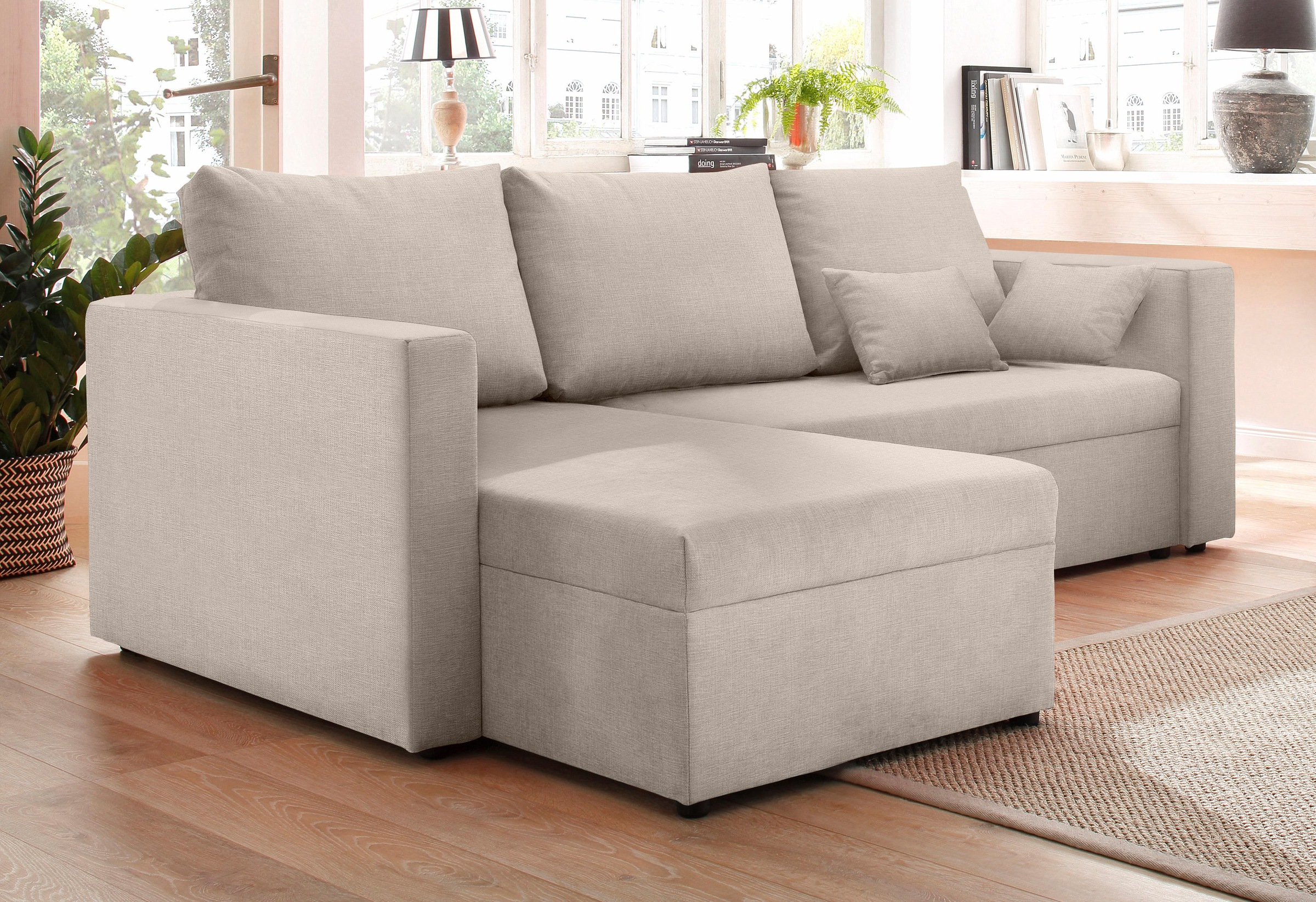 Home affaire Ecksofa »Pur L-Form«, wahlweise mit Bettfunktion