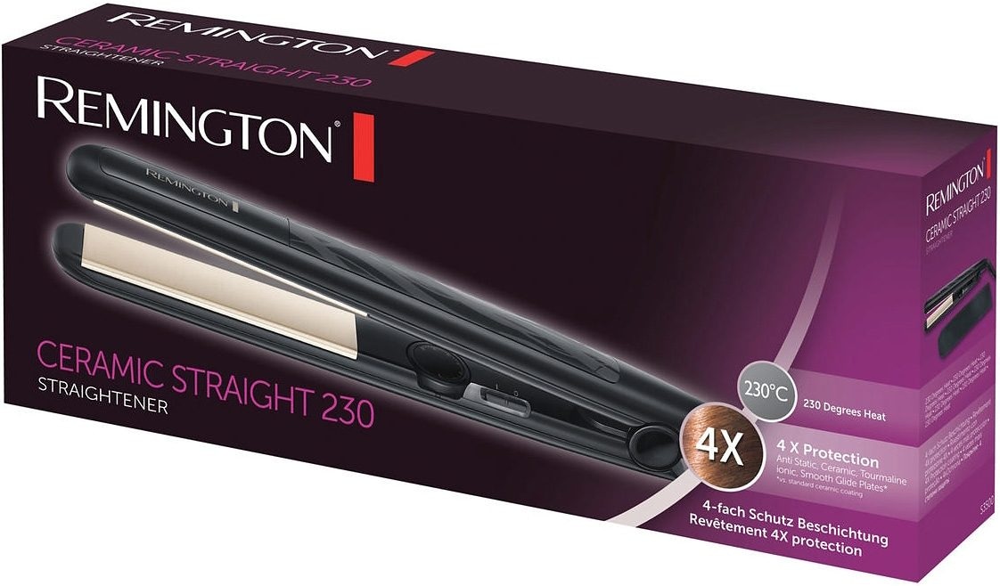 Temperatureinstellung 3 S3500, XXL °C Remington Garantie 150-230 variable Straight, mit von »Ceramic Keramik-Turmalin-Beschichtung, Haarglätter«, Schutz, 4-facher Glätteisen Jahren