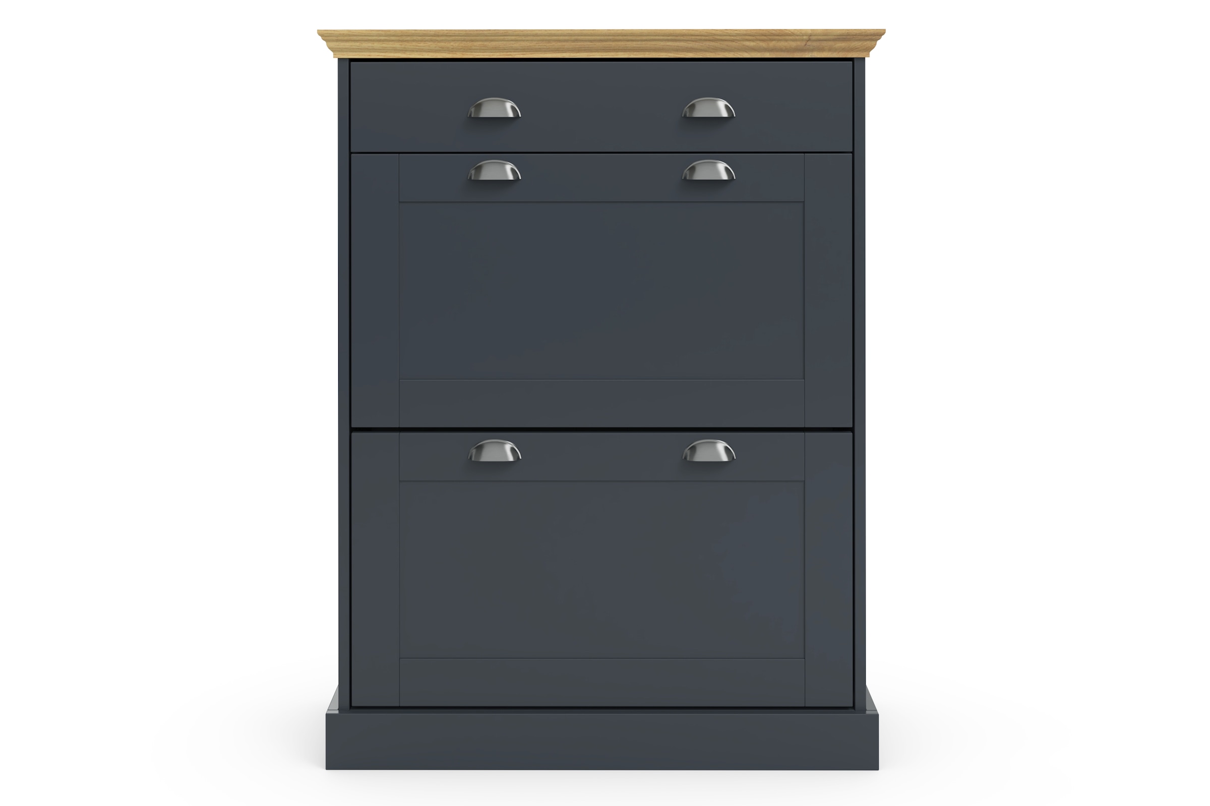 Home affaire Schuhschrank »Motala«, mit 2 Klappen u. 1 Schublade, Platz für 12-14 paar Schuhe, Höhe 105 cm