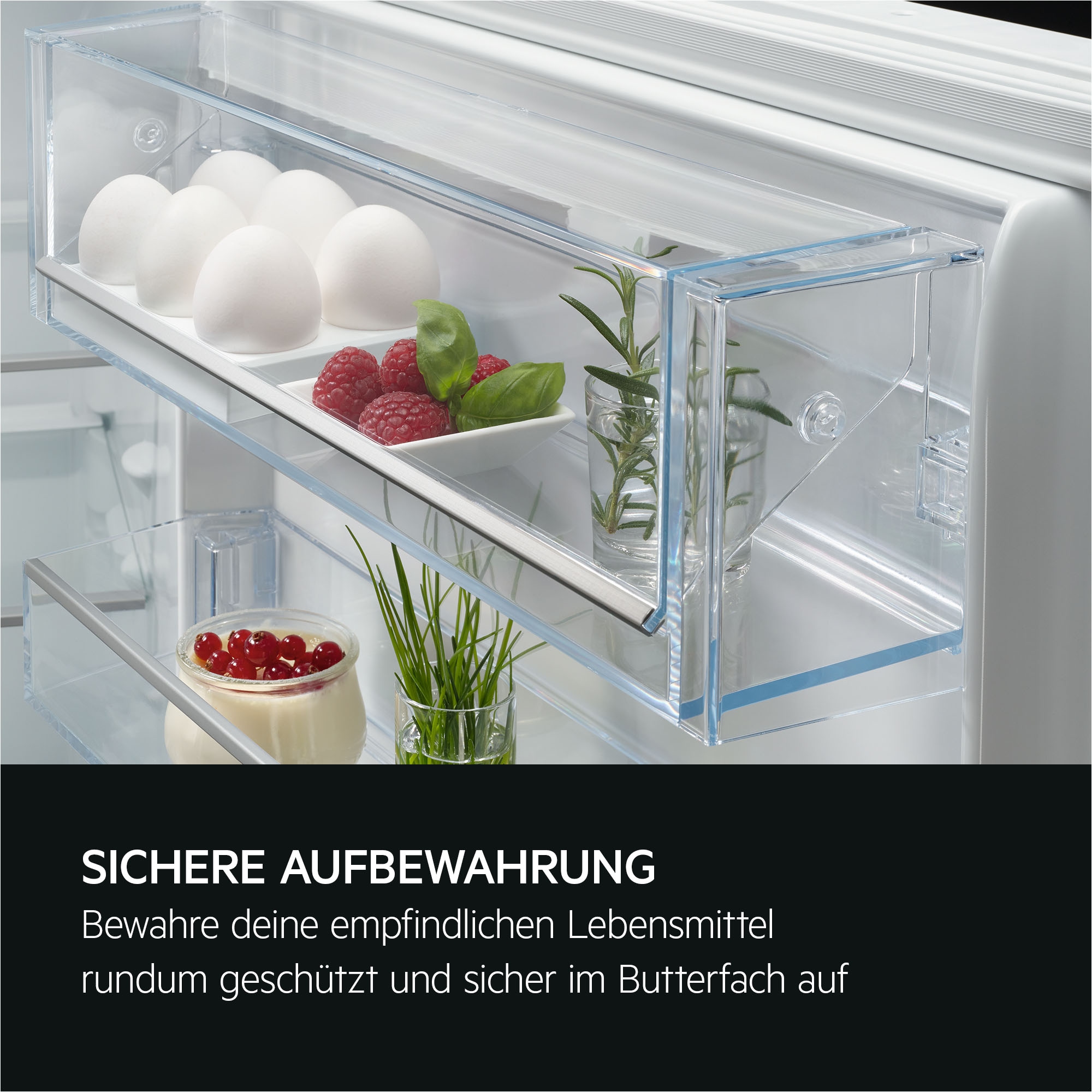 AEG Einbaukühlschrank Serie 5000 »TSK5O88WDF« 87,3 cm hoch 55,6 cm breit 137 L, variable Glasablagen bis zu 25 kg belastbar, Touch, Festtür