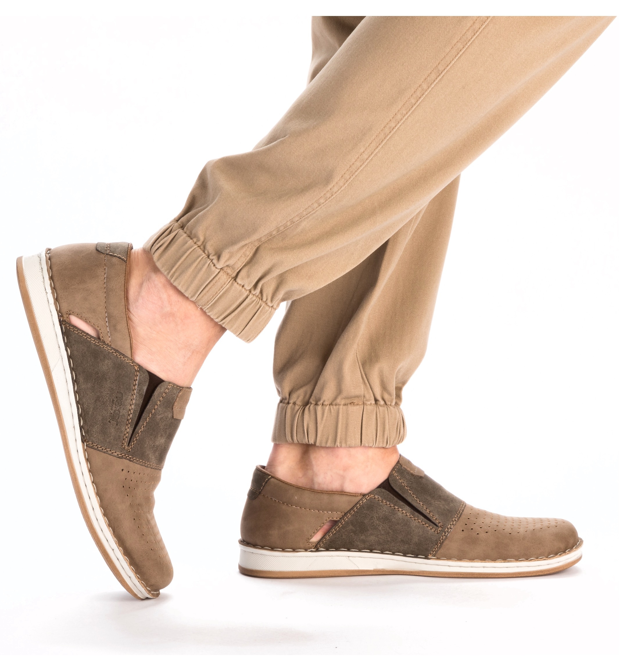 Rieker Slipper, Halbschuh, Freizeitschuh, Sommerschuh mit Perforation