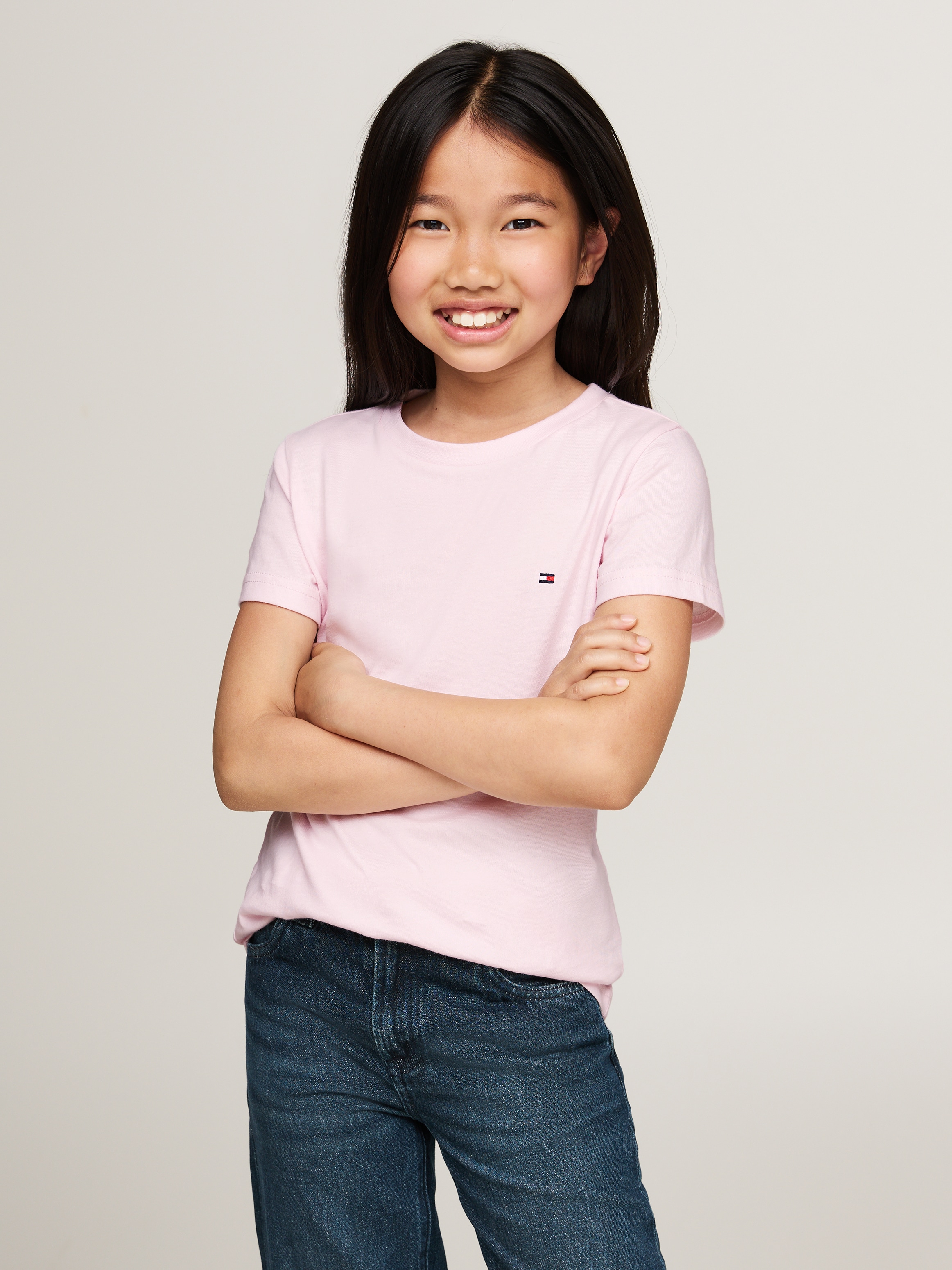 Tommy Hilfiger Underwear »2P CN TEE mit Stickerei und Rundhals im 2er-Pack« Packung, 2er-Pack, 2 Stk. unifarben, casual, regular fit, Baumwolle, Rundhals