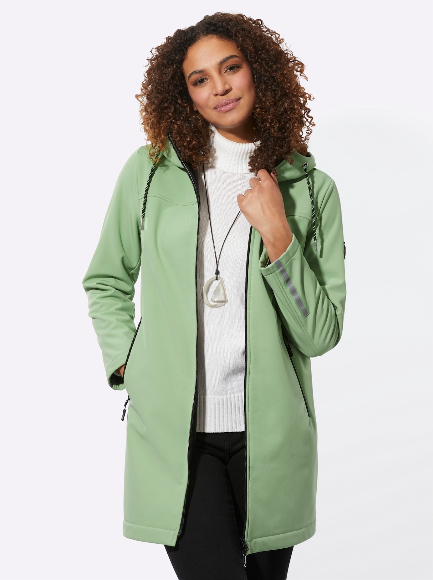 Casual Looks Softshelljacke, mit Kapuze