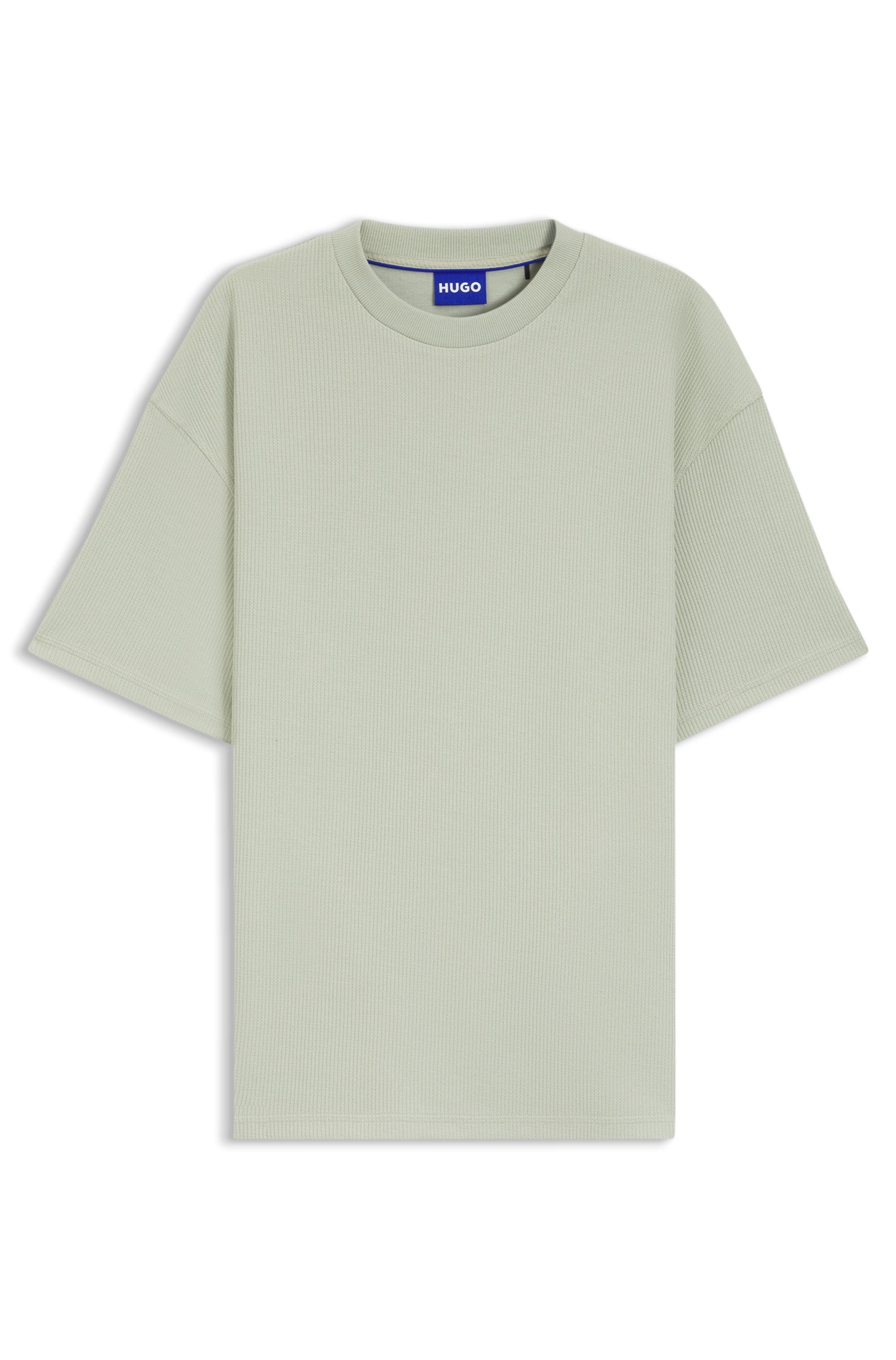 HUGO T-Shirt »Nuwaffle« Rundhalsausschnitt, Regular Fit, dezentes Waffelmuster