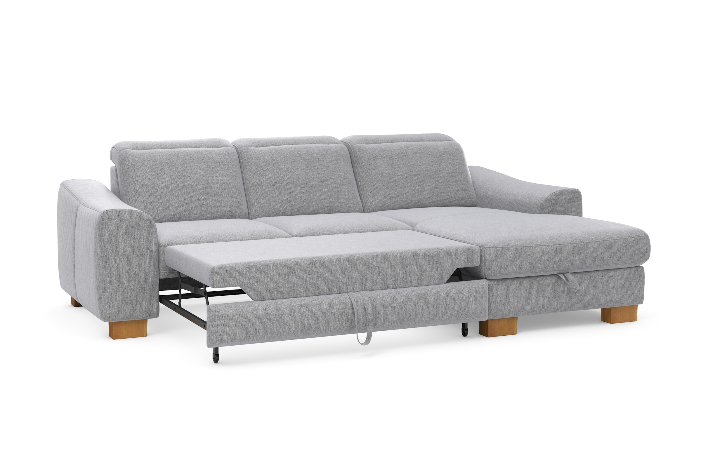 Home affaire Ecksofa »Dundee L-Form«, wahlweise mit Kopfteilverstellung und zusätzlich mit Bettfunktion