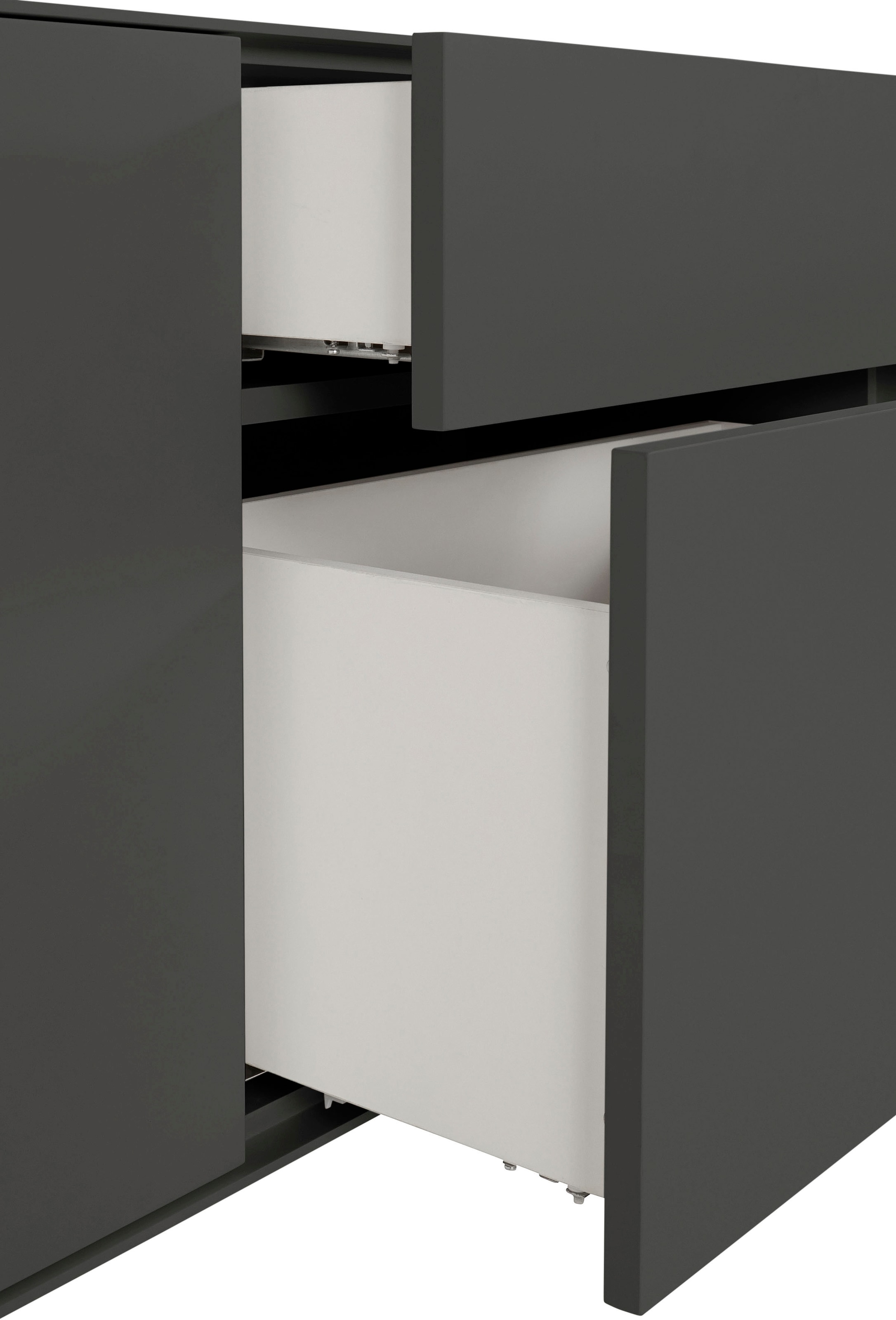 LeGer Home by Lena Gercke Lowboard »Essentials«, (2 St.), Breite: 254cm, MDF lackiert, Push-to-open-Funktion