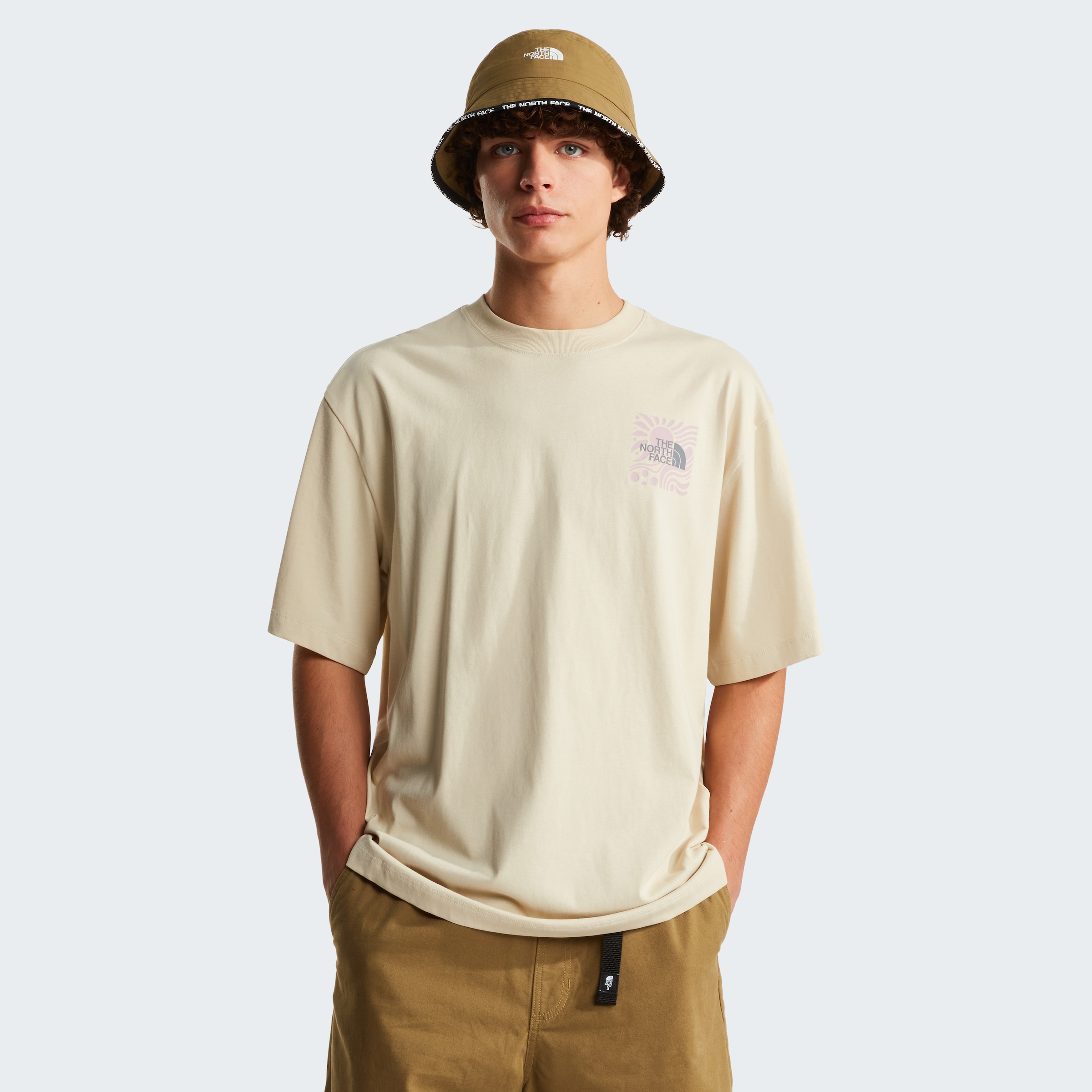 The North Face T-Shirt »M SUN OVERSIZE SHORT SLEEVE TEE-GRAPHIC« sportlicher Stil, Kurzarm, für sportliche Aktivitäten und Freizeit