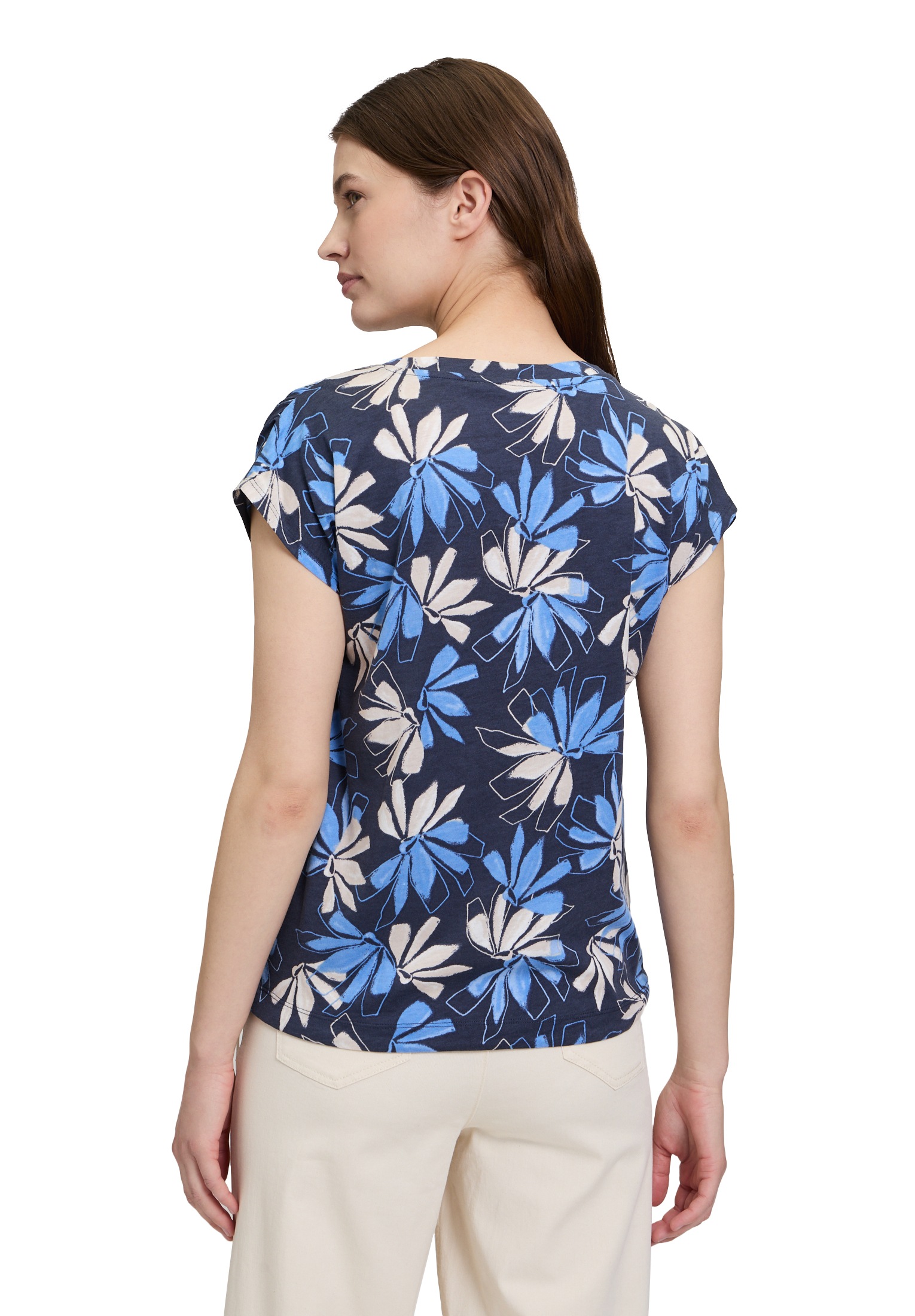 Betty&Co Kurzarmshirt »Casual-Shirt mit Tunnelzug«