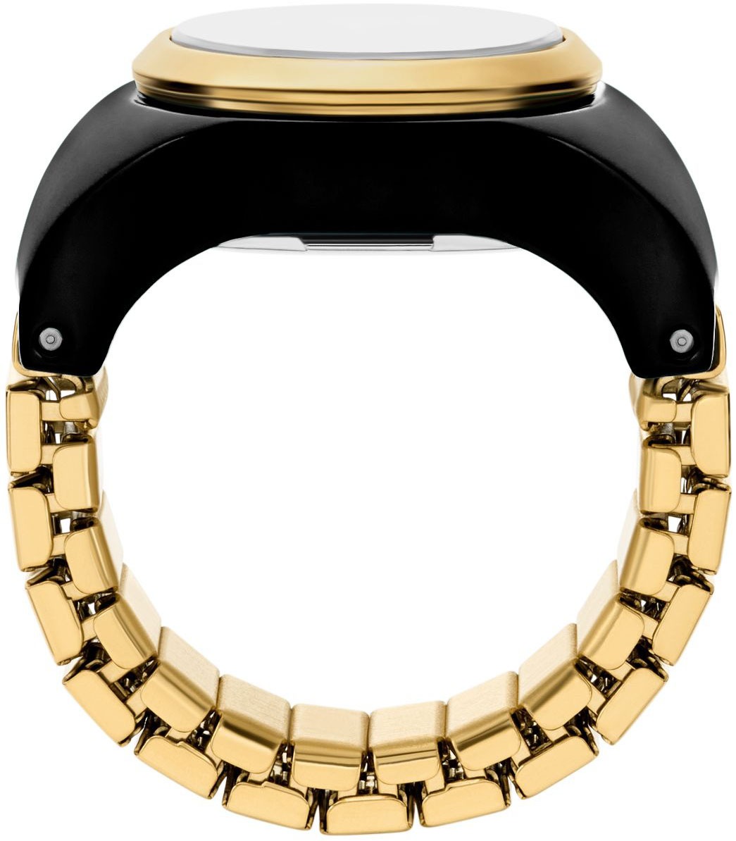 Fossil Uhrenring »WATCH RING« Quarzuhr, Damenuhr, analog, Flexband, Zugband