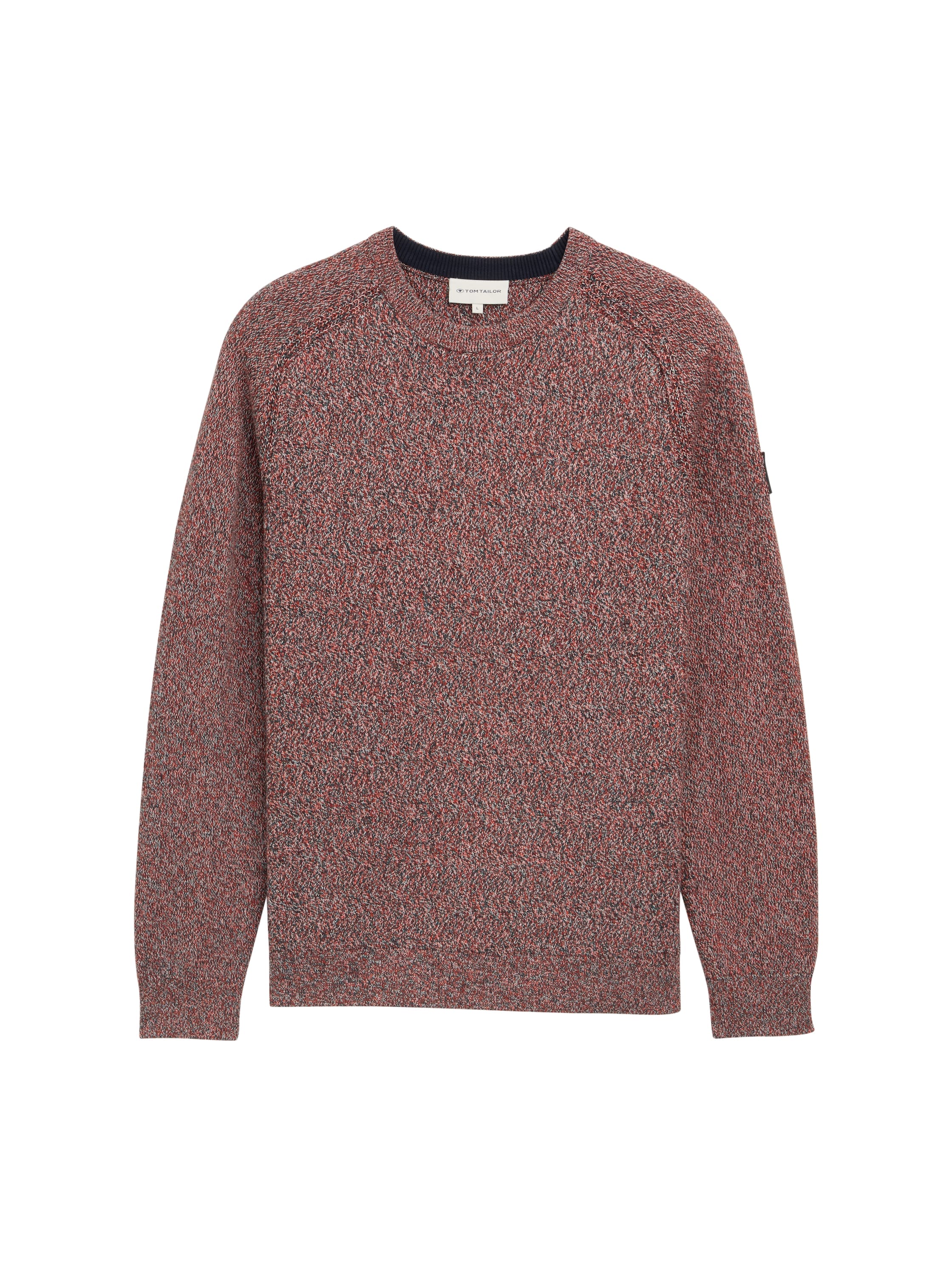 TOM TAILOR Strickpullover mit Logo Stickerei am Arm