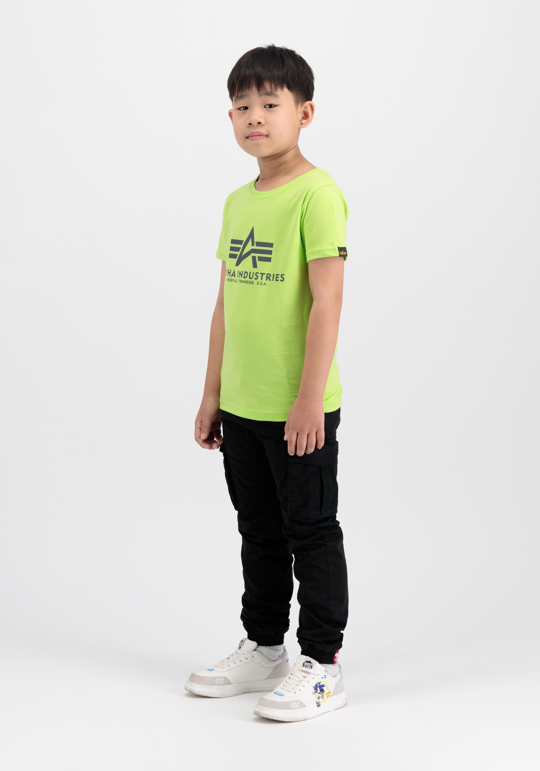Alpha Industries T-Shirt »Alpha Industries Kids - T-Shirts Basic T-Shirt BL K«