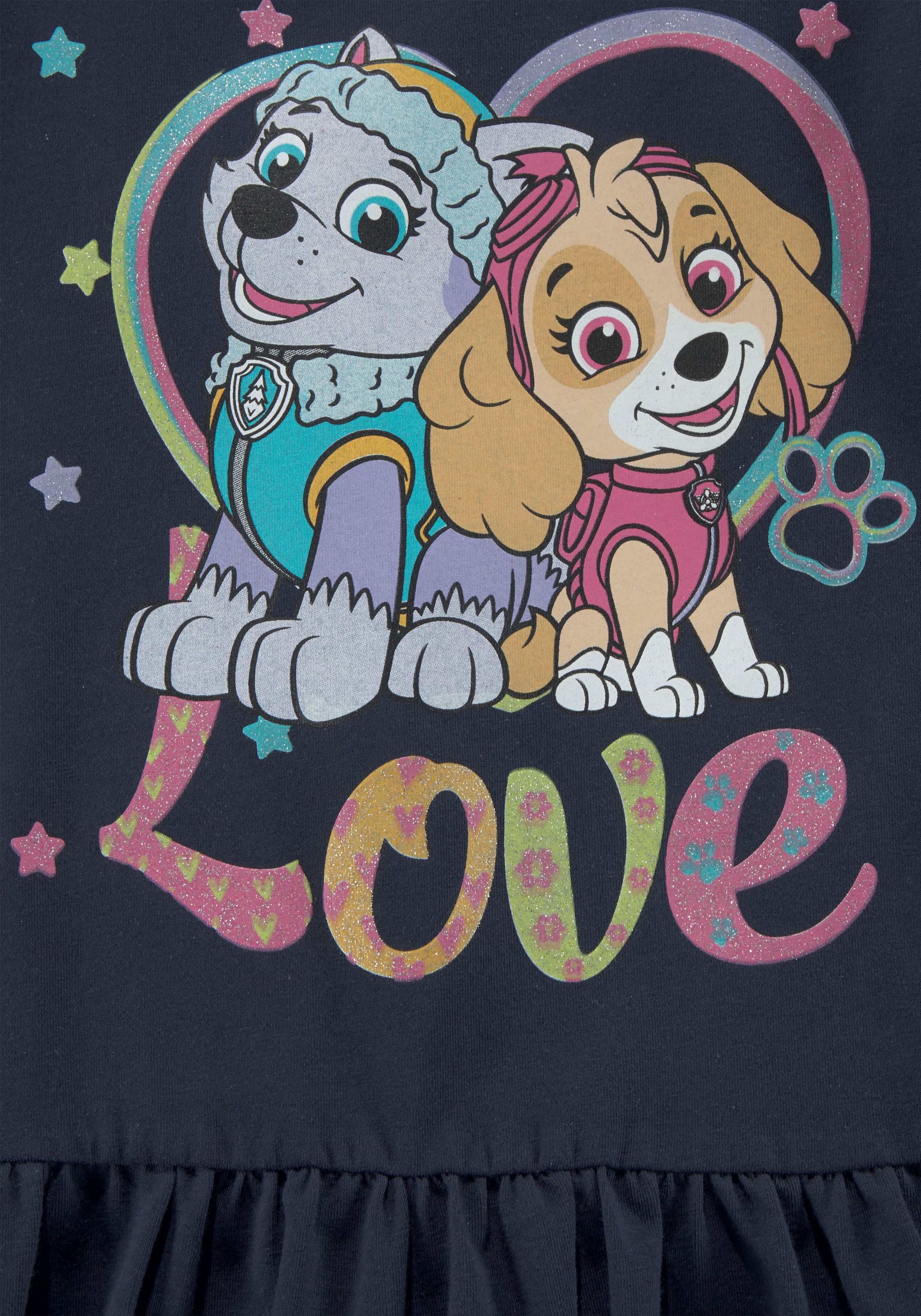 EVEREST »LOVE« mit PATROL und Jerseykleid SKYE Druck PAW