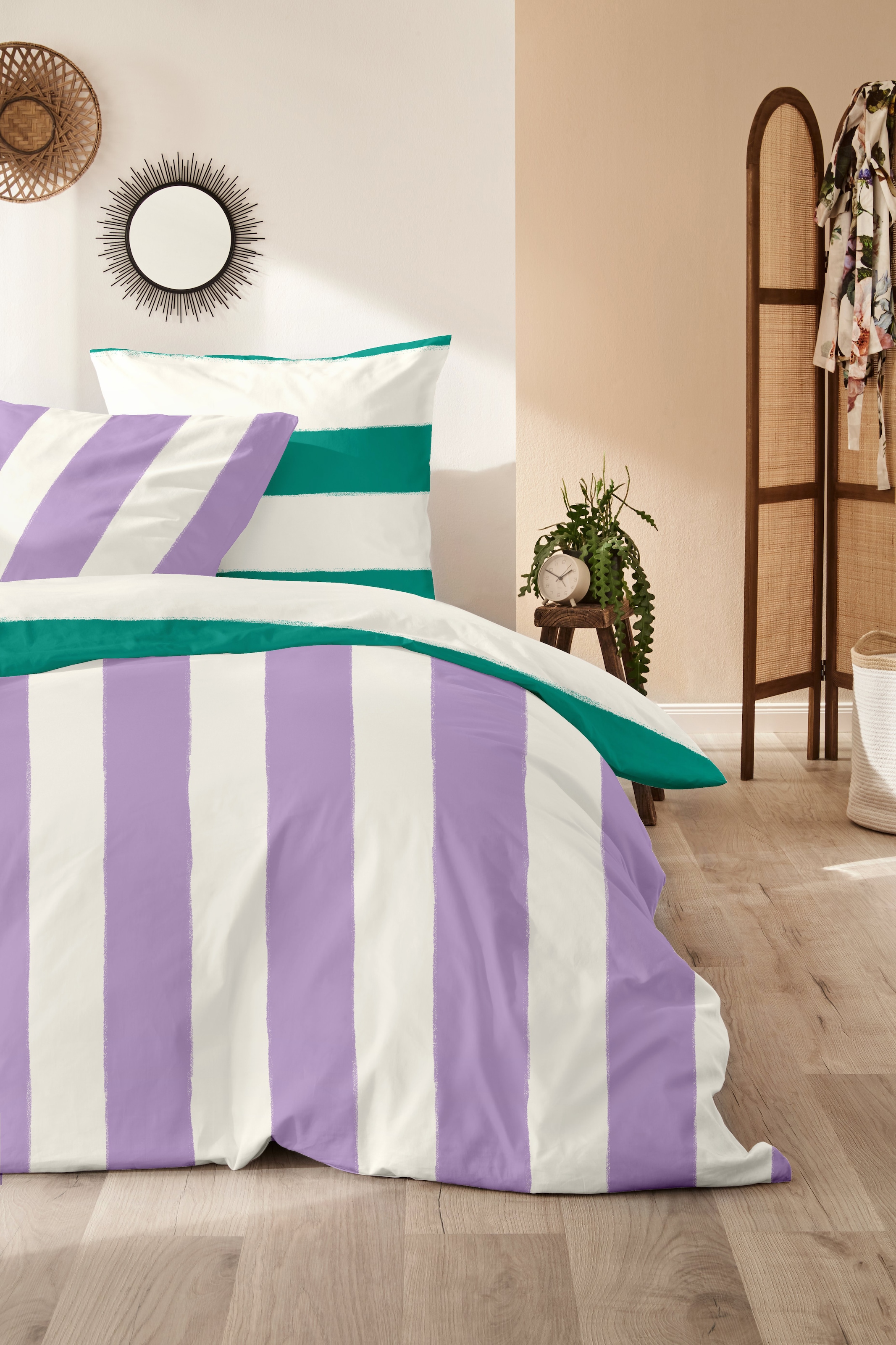 Primera Bettwäsche »Renforce-Bettwäsche Color Block«, mit kräftigen und sanften Farbkombinationen