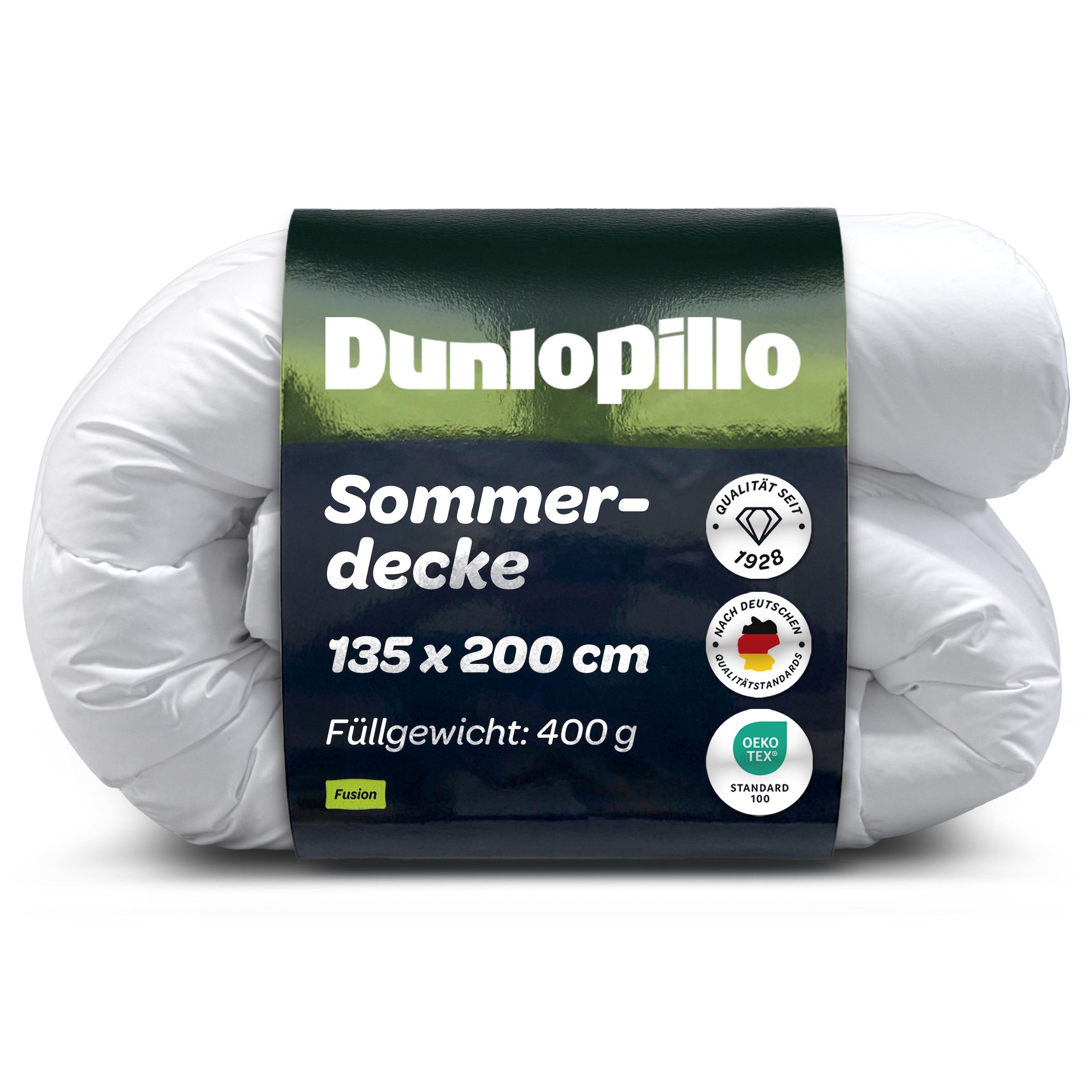 Dunlopillo Baumwollbettdecke »Fusion, Bettdecken für Sommer und Winter« leicht Füllung Polyester 1 Stk. tlg. Bettdecke 135x200 cm, 155x220 cm, Dunlofill® Helix-Micro-Faser, Decke