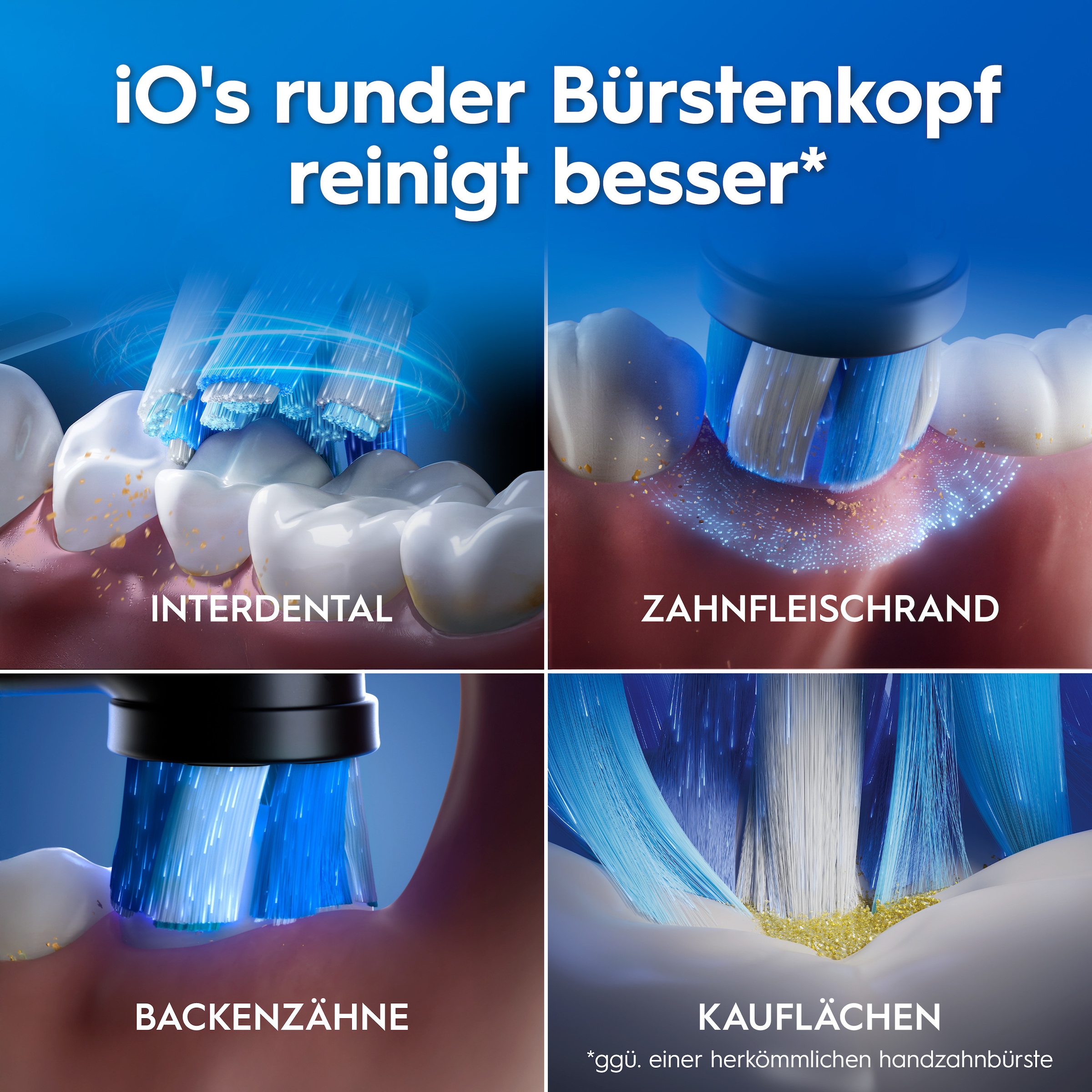 Oral-B »iO Series 2« 2 Stk. Aufsteckbürsten für die sanfte Reinigung, mit 2. Handstück