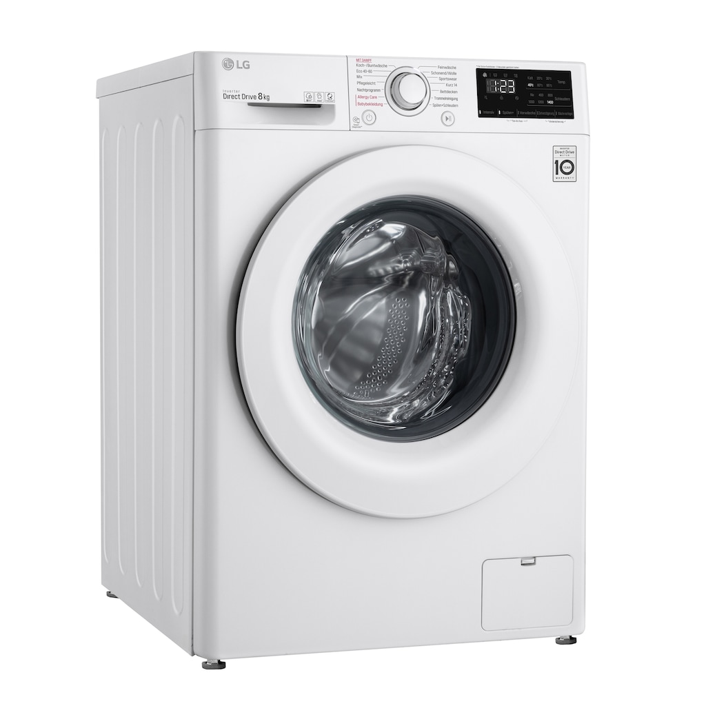 LG Waschmaschine, F4WV308S0, 8 kg, 1400 U/min