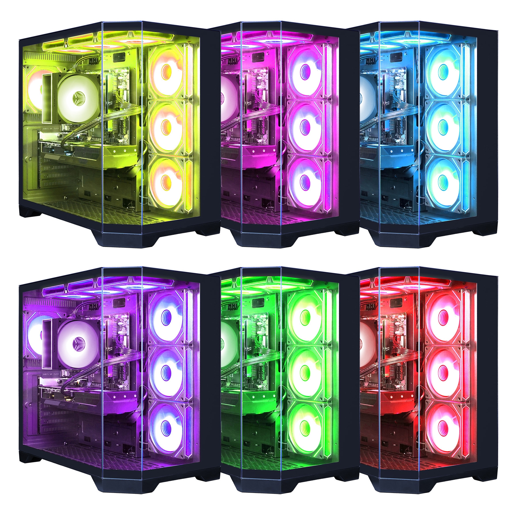 GAMEMAX Gaming-PC »HYPE-A BK 7995 AMD Ryzen 5 7500F 16GB DDR5 1TB SSD RTX 5070« Windows 11, DDR5 RAM