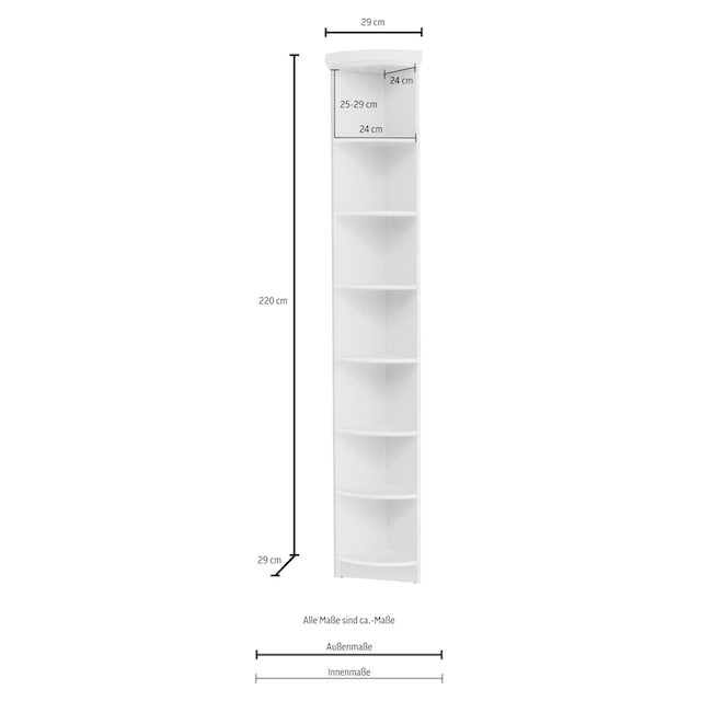 Home affaire Anbauregal »Soeren«, aus massiver Kiefer, Höhe 220 cm, Tiefe  29 cm auf Raten kaufen