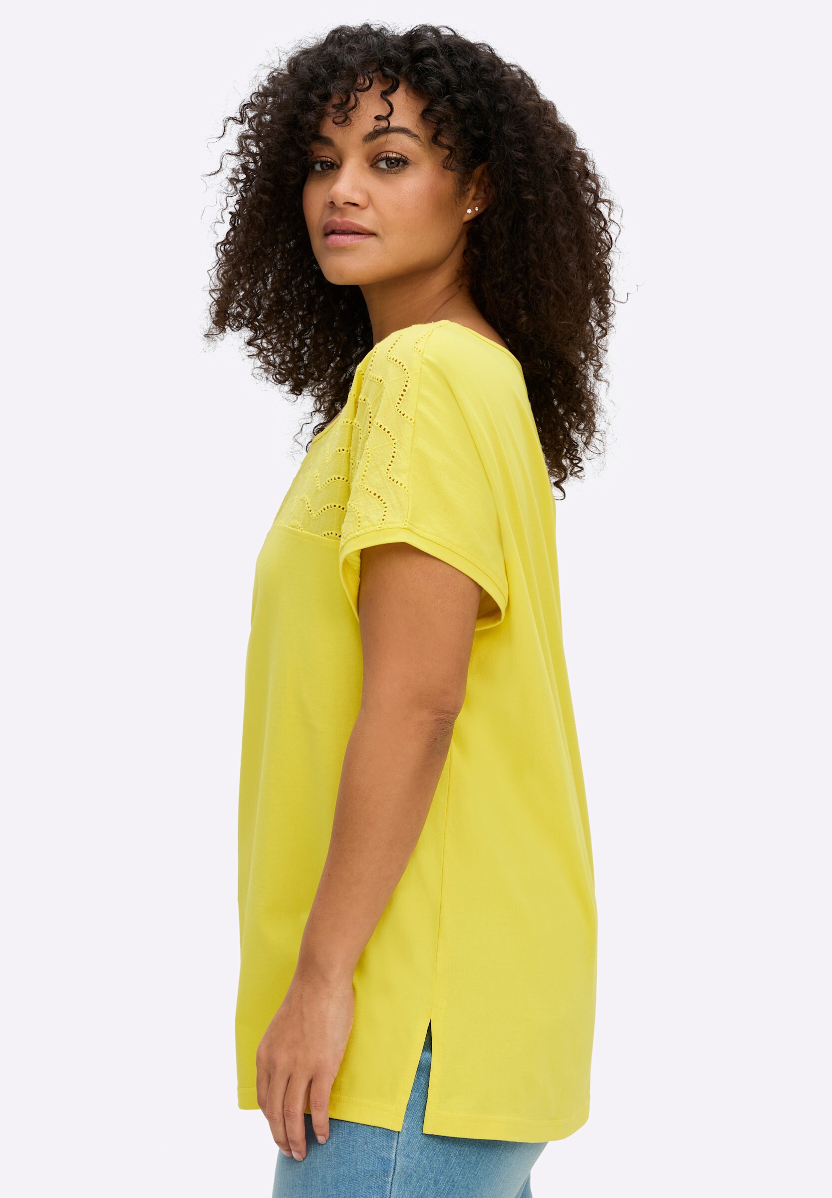 Sheego T-Shirt »Kurzarm-Shirt Kurzarm-Shirt«