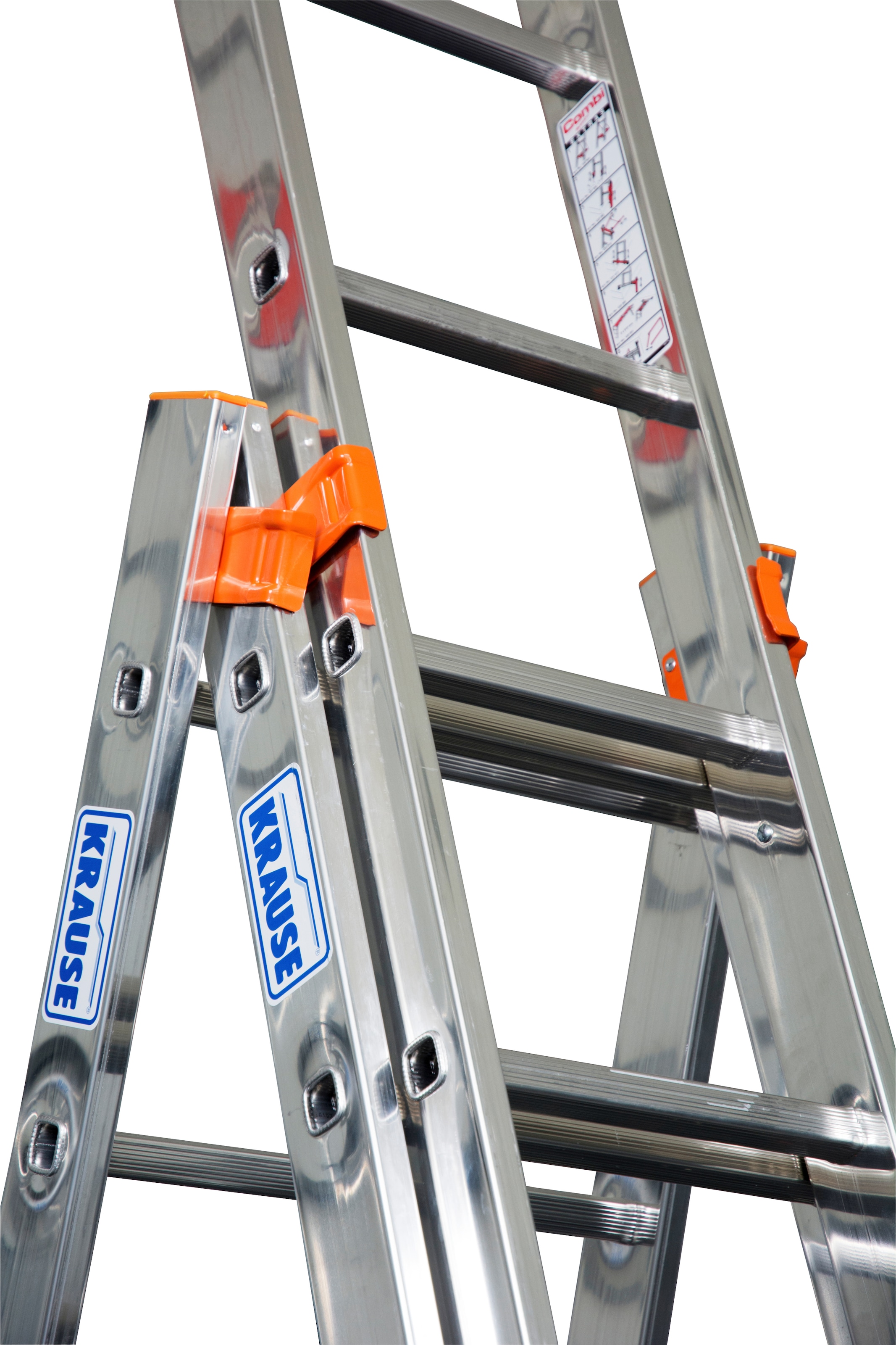 KRAUSE Vielzweckleiter »Tribilo«, Alu, 3x12 Sprossen, Arbeitshöhe ca. 930 cm