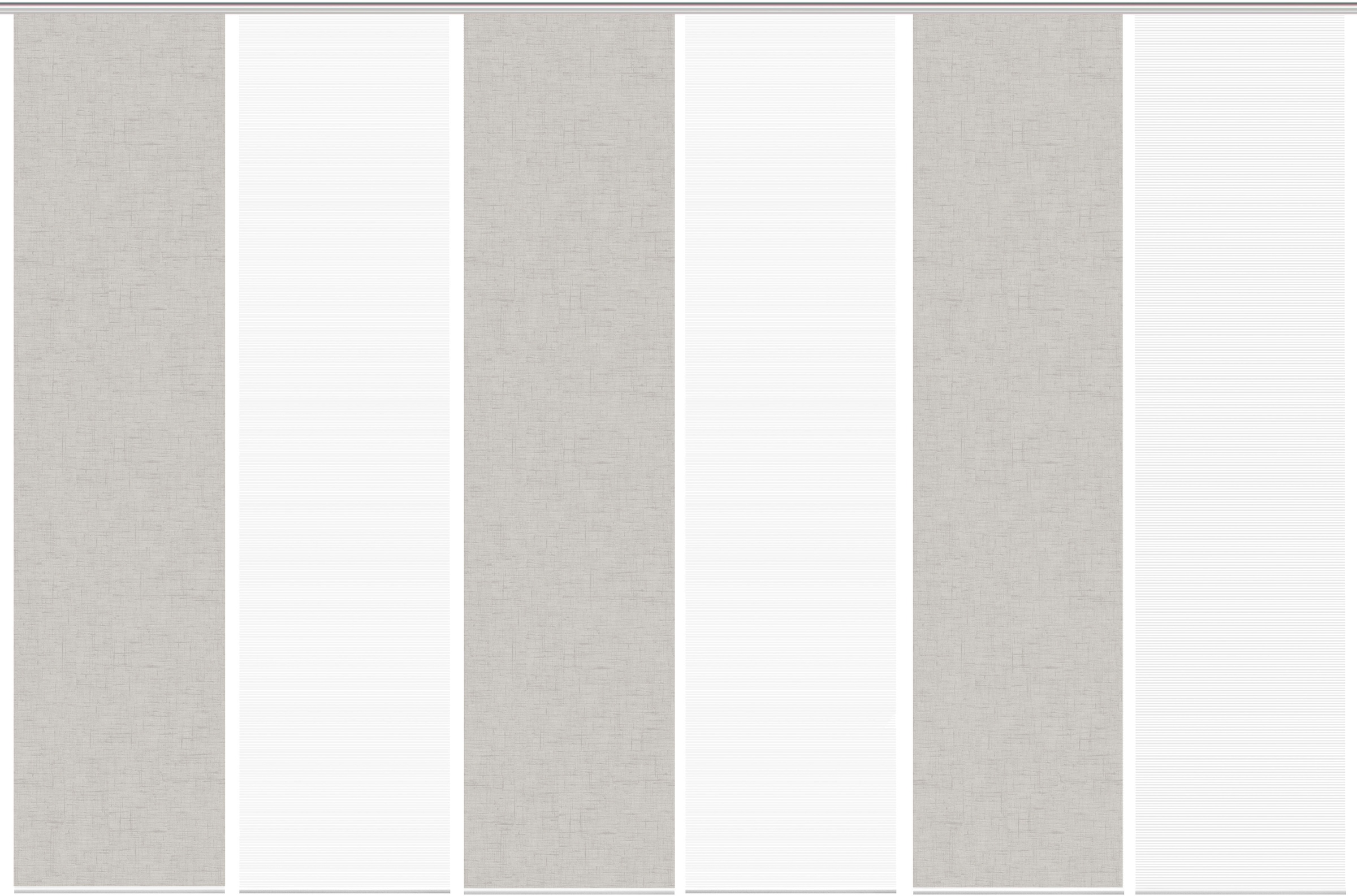 Vision S Schiebegardine »PIVE 6er SET« Paneelwagen 6 Stk. tlg. Schiebevorhang Digidruck 6er Set PIVE