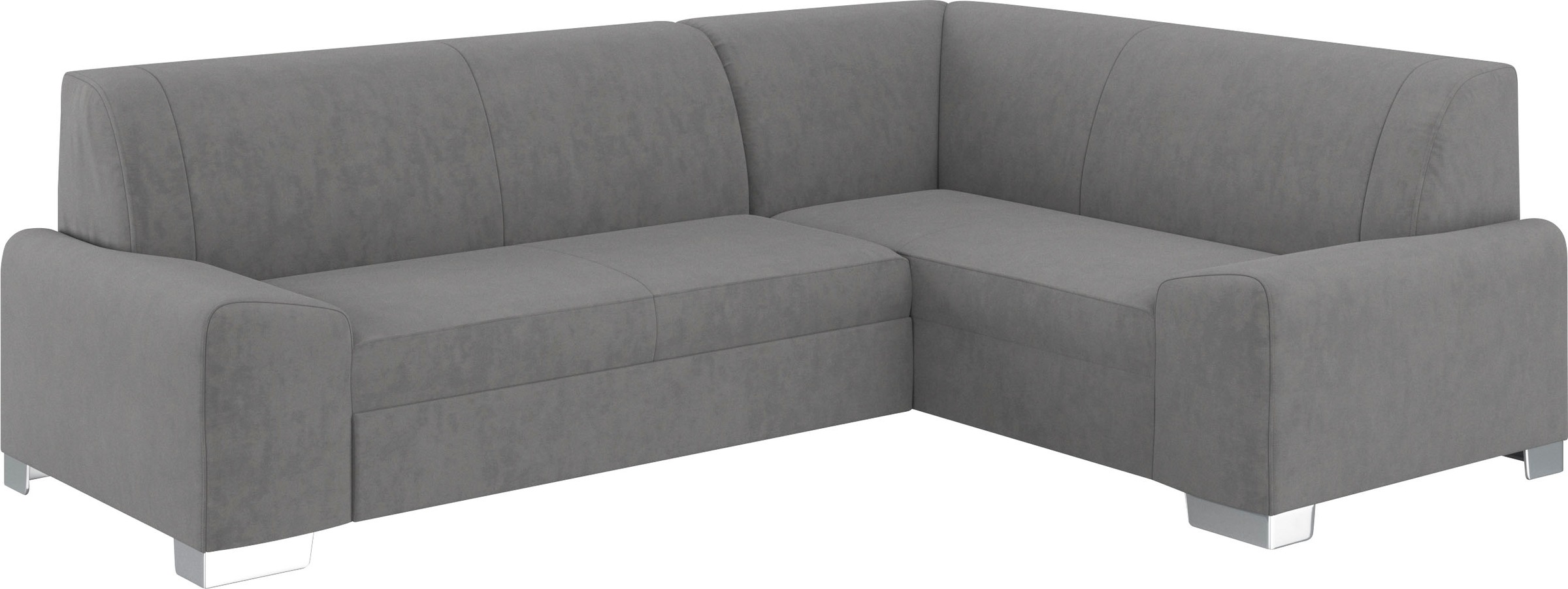 DOMO collection Ecksofa »Anzio in kubischer Formensprache, flache Armlehnen, L-Form«, Wahlweise mit Bettfunktion und Federkern für hohen Sitzkomfort