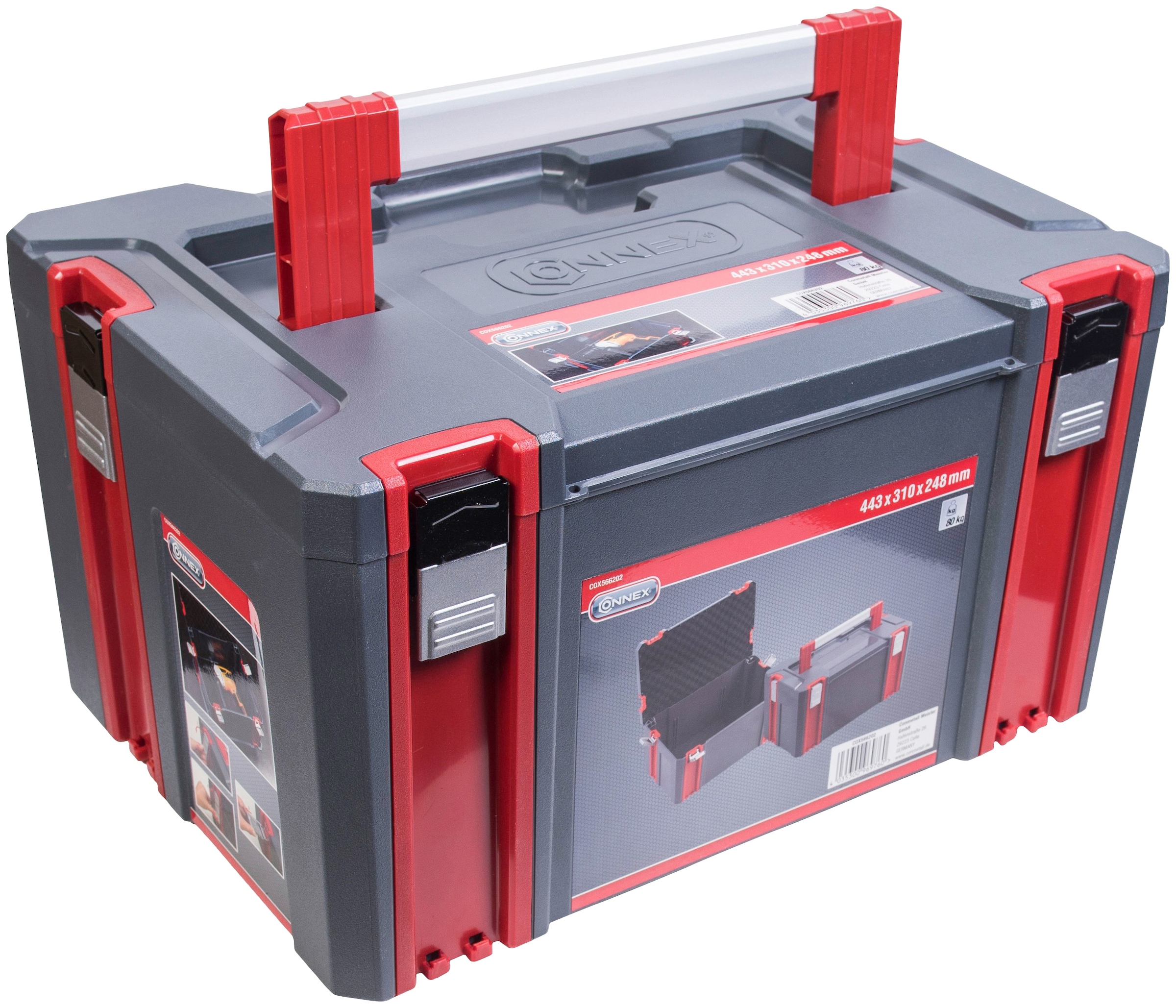 Stapelbox »Größe L - 34 Liter Volumen - Individuell erweiterbares System«, 80 kg...