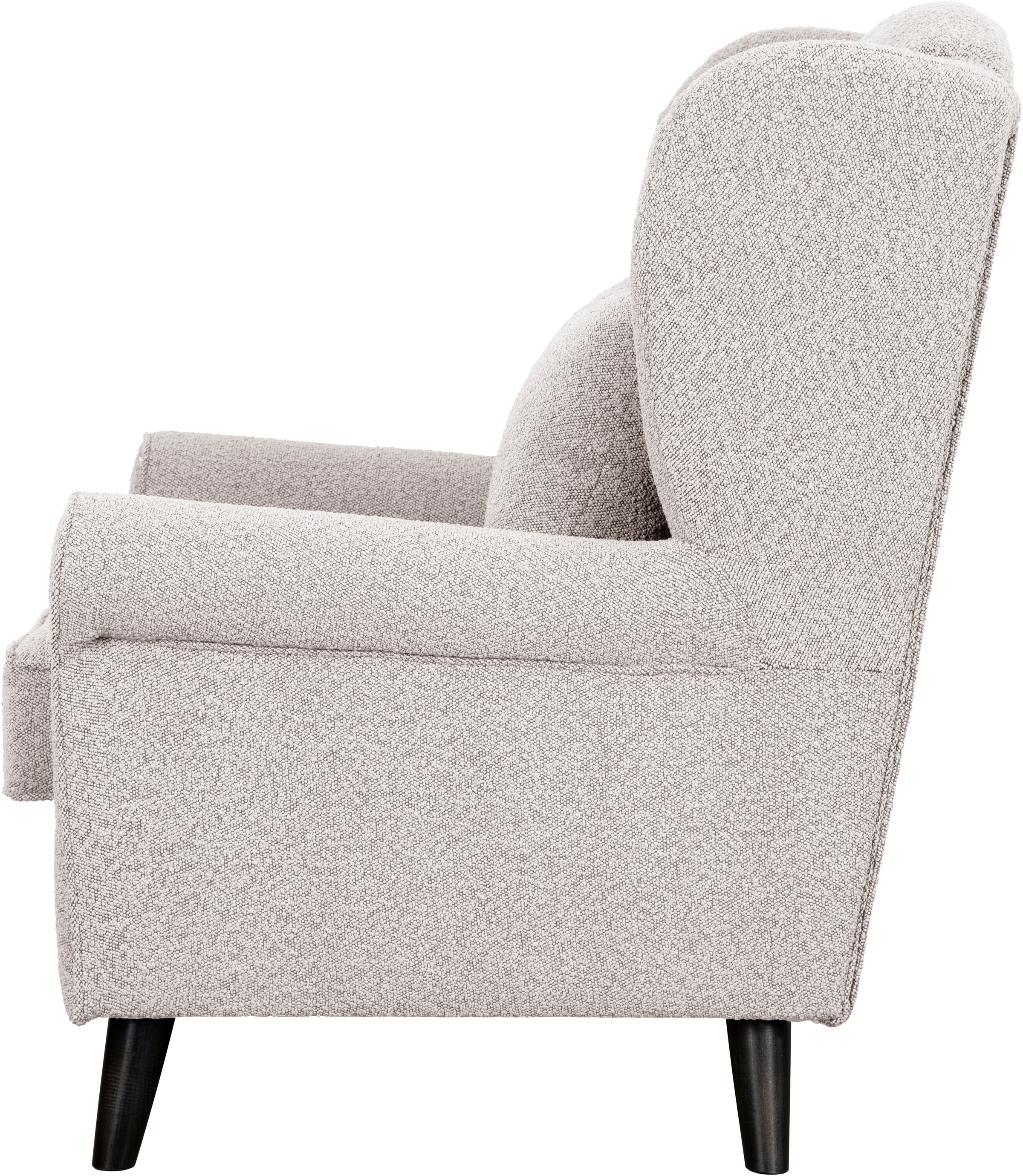 Home affaire Sessel »Ohrensessel CHISTELLE, wahlweise mit Polsterhocker«, mit Wellenunterfederung, Maße: B/T/H: 81/87/99 cm