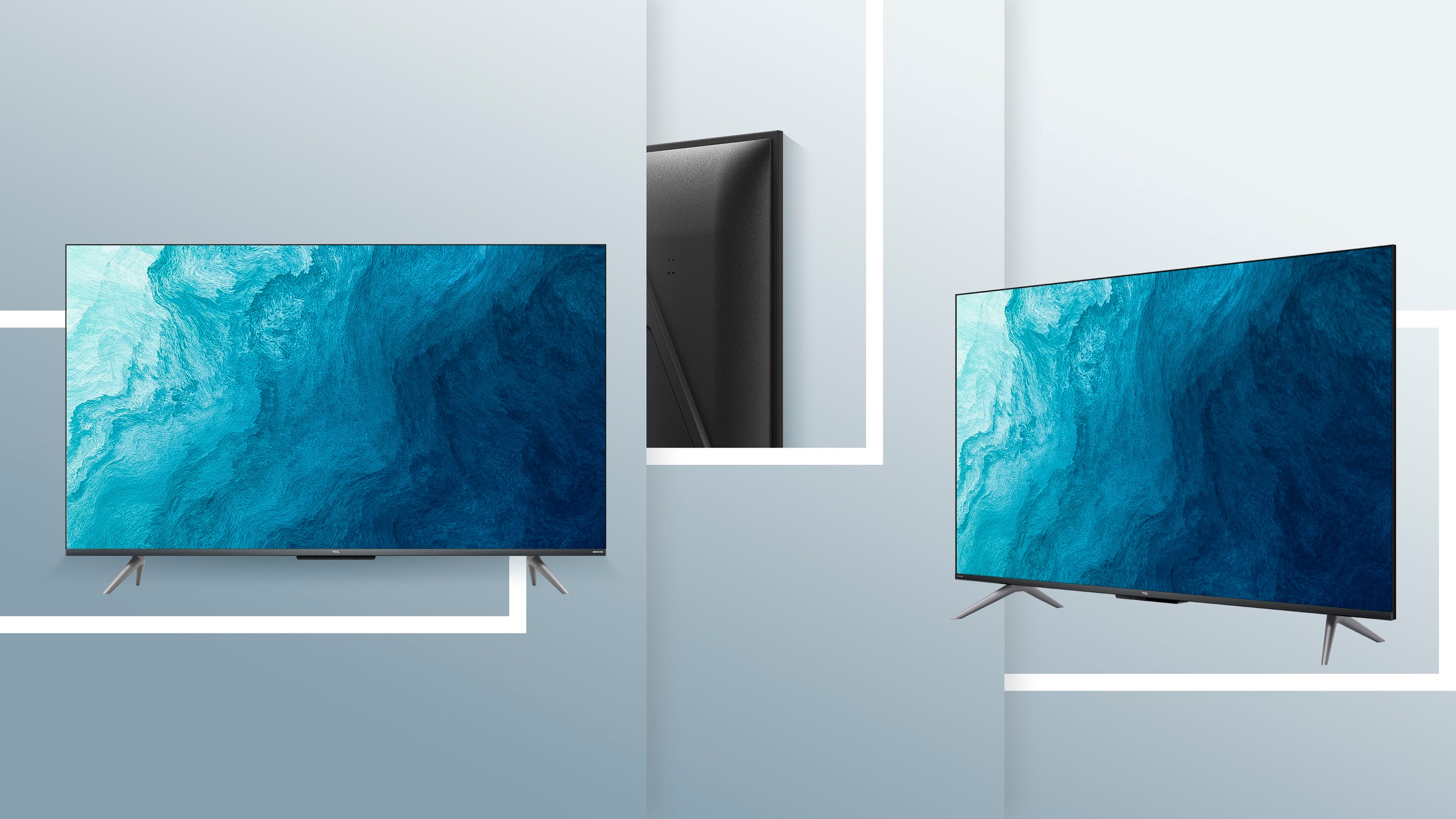 TCL QLED-Fernseher »43C735X2«, 4K Ultra HD, Smart-TV-Google TV, HDR Premium, Dolby Atmos, HDMI 2.1, Metallgehäuse, ONKYO-Sound