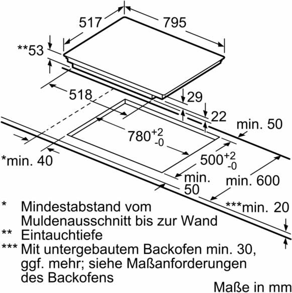 mit mit Jahren CERAN®, SIEMENS XXL 3 EX845LVC1E, Flex-Induktions-Kochfeld SCHOTT von Garantie powerMove Plus