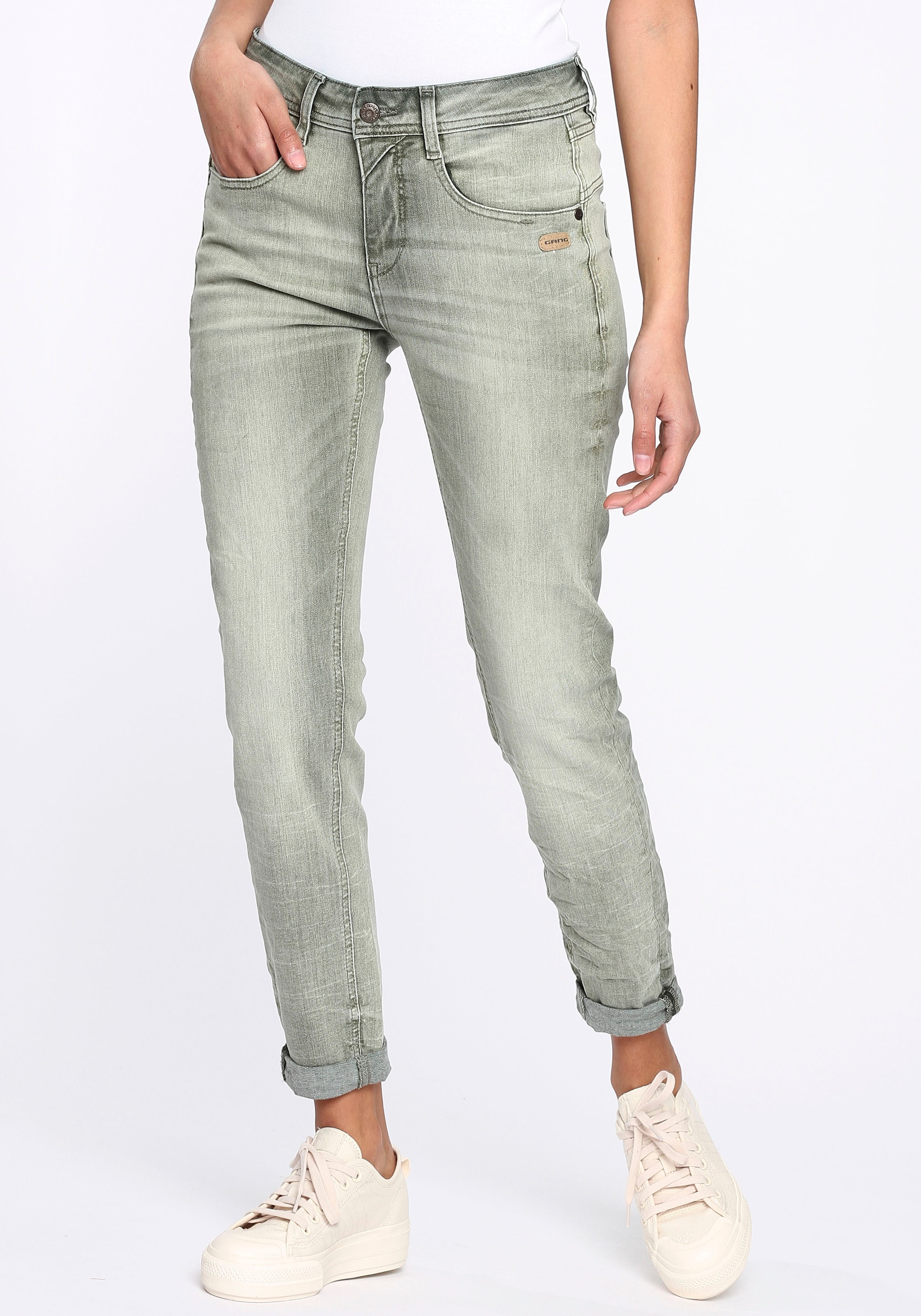 durch Relax-fit-Jeans Elasthan-Anteil perfekter bei Sitz »94AMELIE«, ♕ GANG