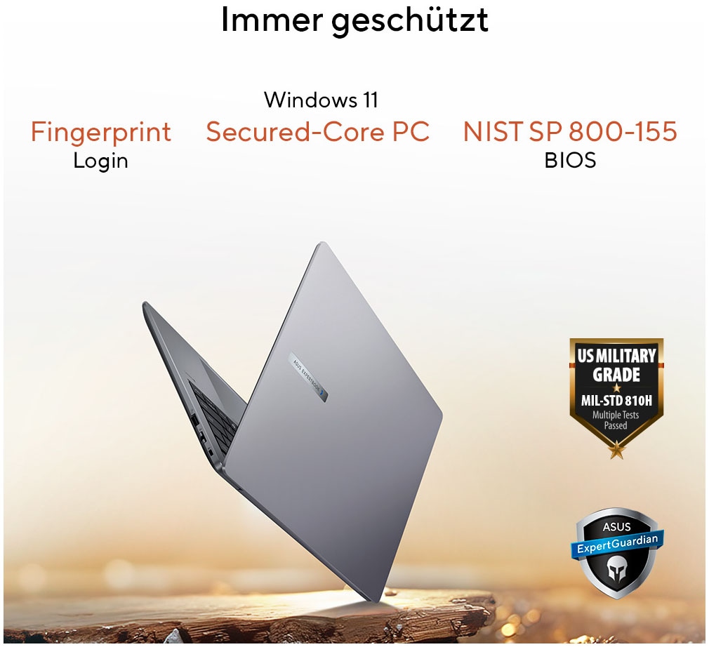 Asus Notebook »ExpertBook PM3 PM3406CKA-LY0283X« 35,6 cm / 14 ″ AMD Ryzen™ AI 5 Radeon 820M 1.000 GB SSD