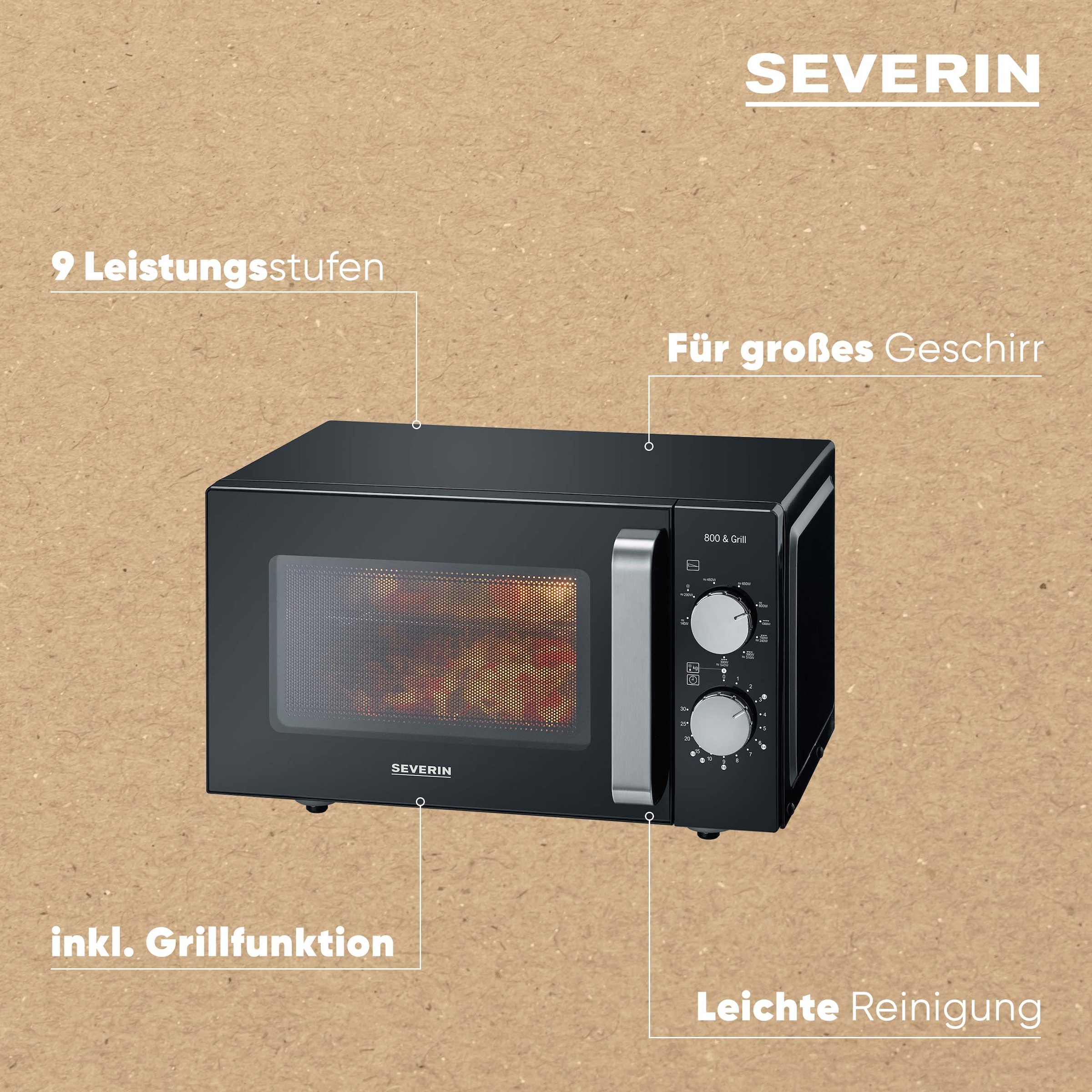 Severin Mikrowelle »MW 7762« Grill | Mikrowelle 800 W