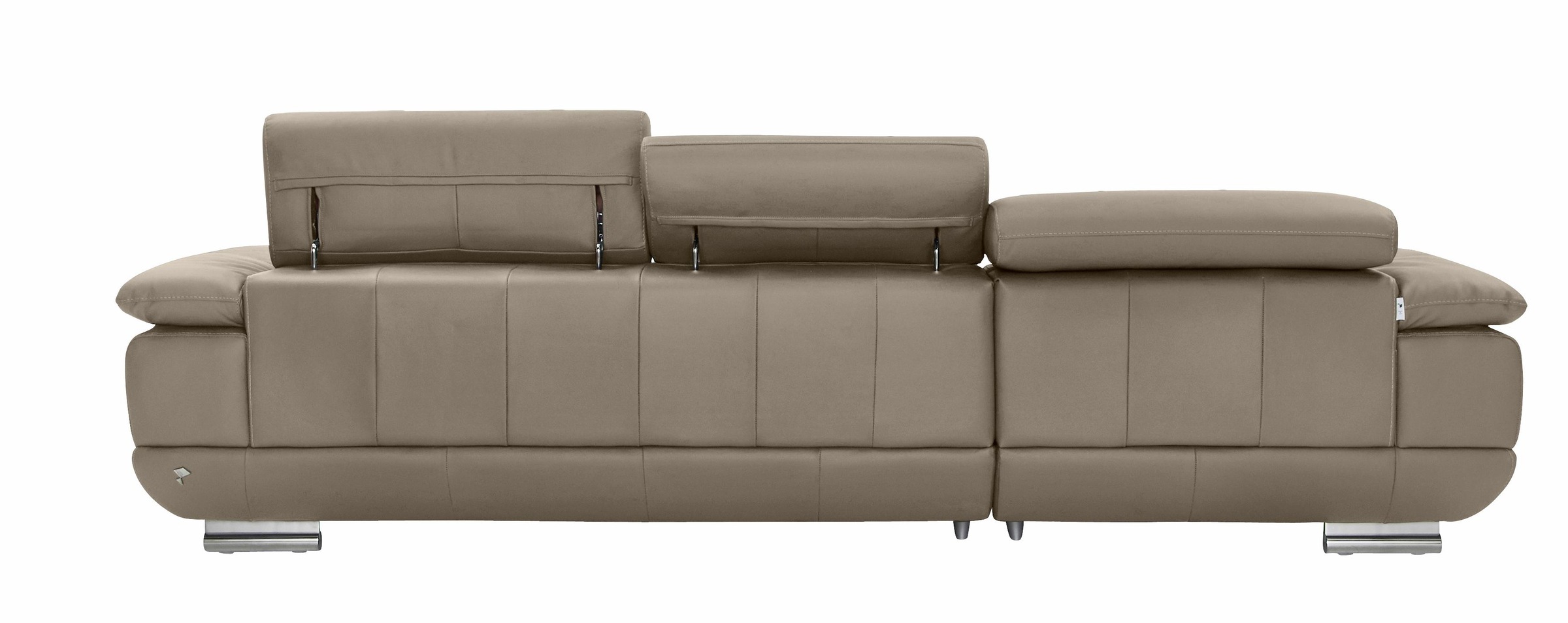 CALIA ITALIA Ecksofa »Magic, ein italienisches Sofa zum Träumen, erstklassiger Sitzkomfort«, mit verstellbaren Kopfteilen, in 2 Lederqualitäten