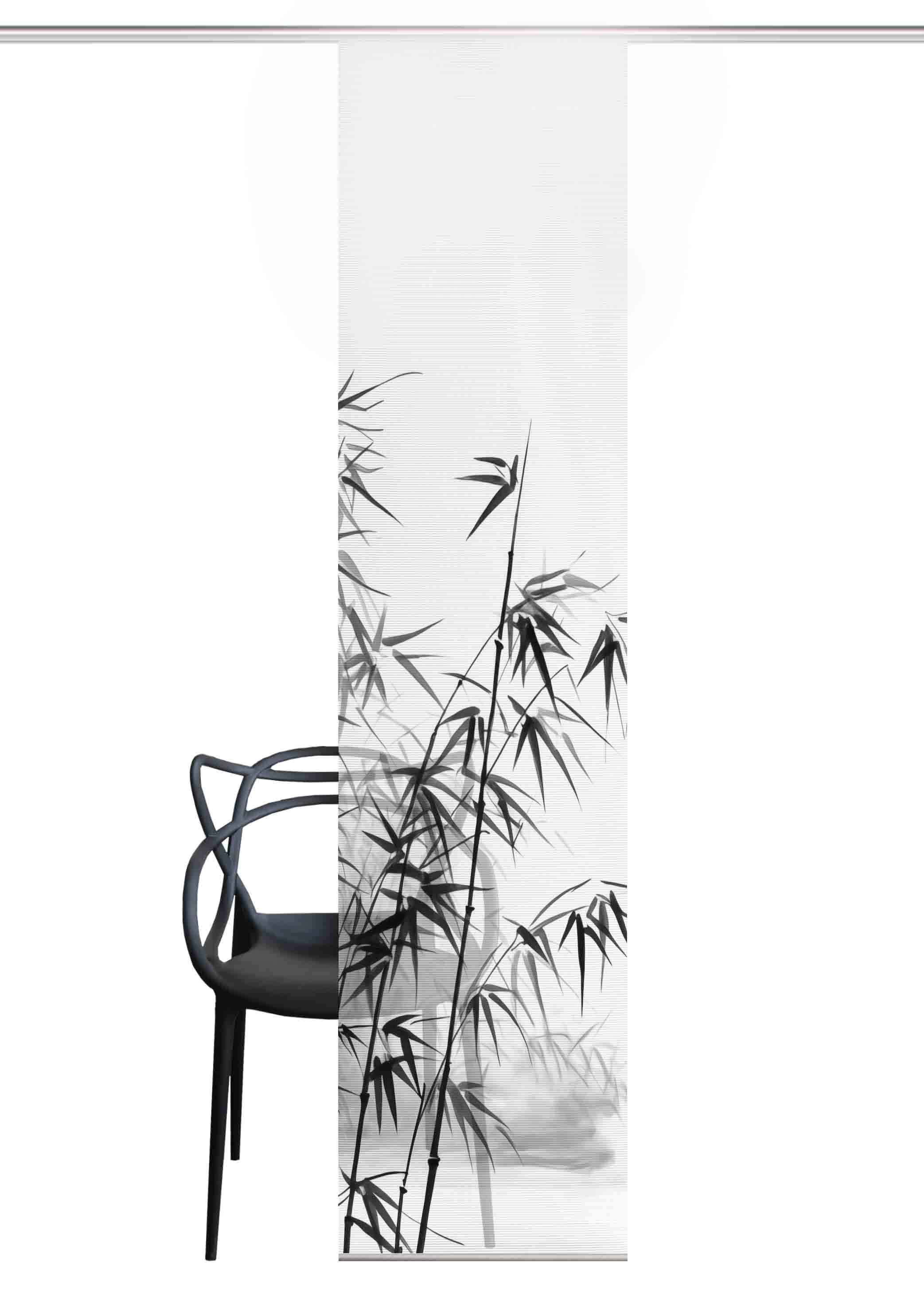 HOME in green Schiebegardine »RUFUS« Paneelwagen 1 Stk. tlg. Bambusoptik, recycelt, Digitaldruck