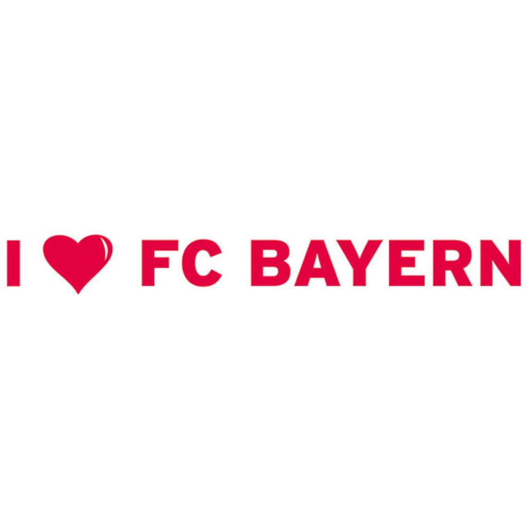 Wall-Art Wandtattoo »I LOVE FC BAYERN«, (1 St.)