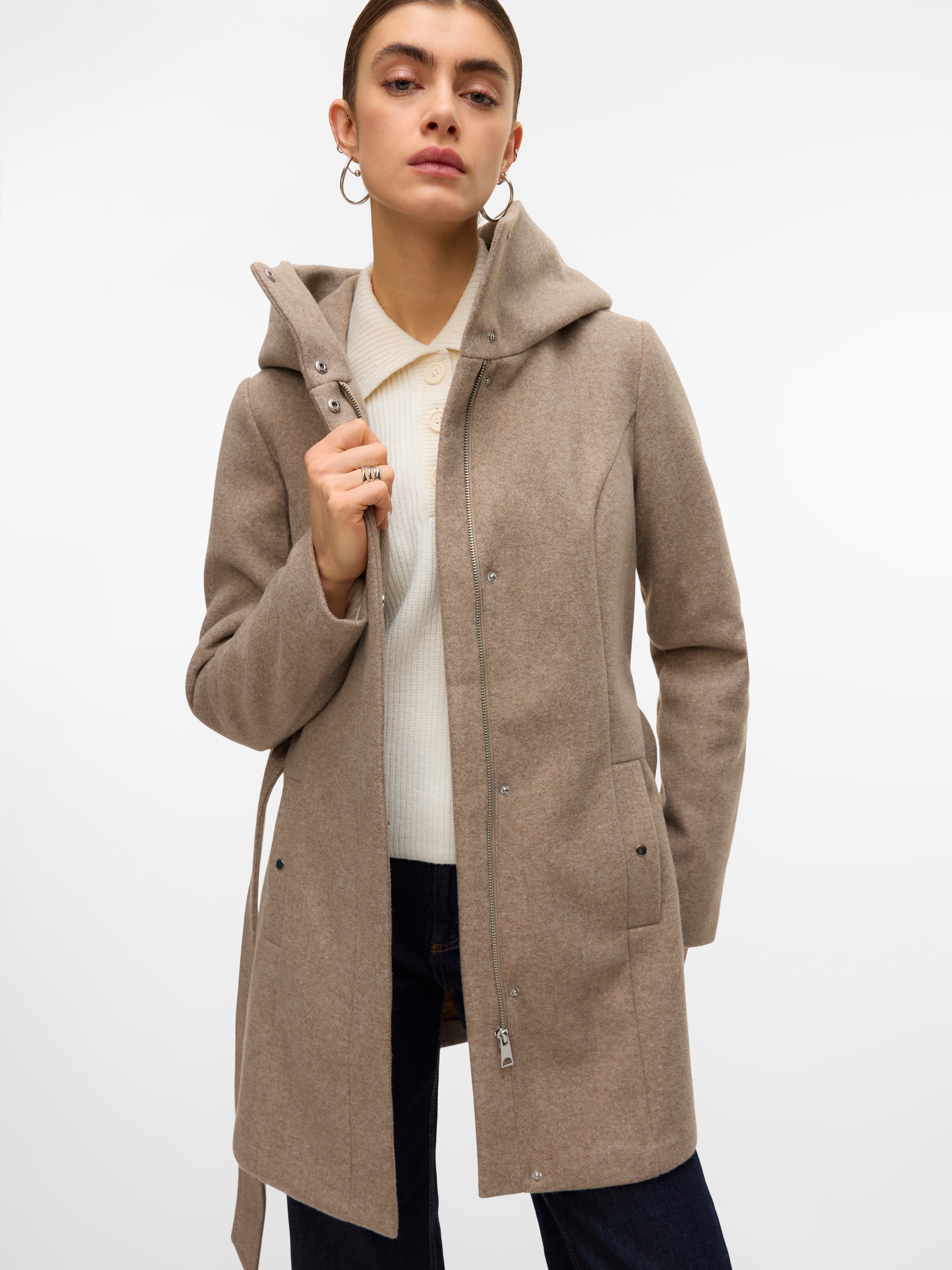 Vero Moda Langjacke »VMPOPLIVA JACKET GA BOO«, mit Kapuze