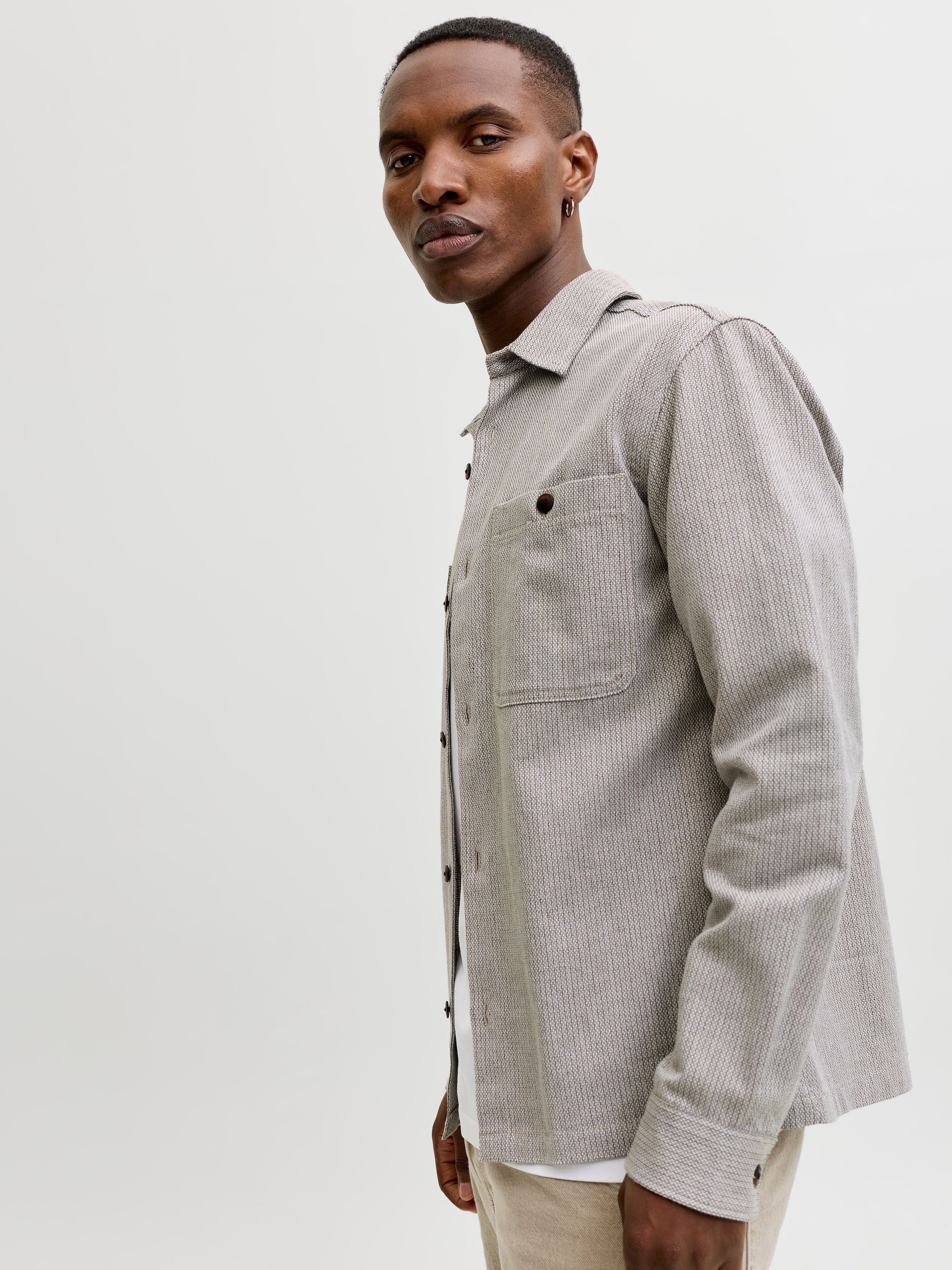 Jack & Jones Langarmhemd »JPRBLURAYLE LINEN BL. SOLID LS SHIRT SN«