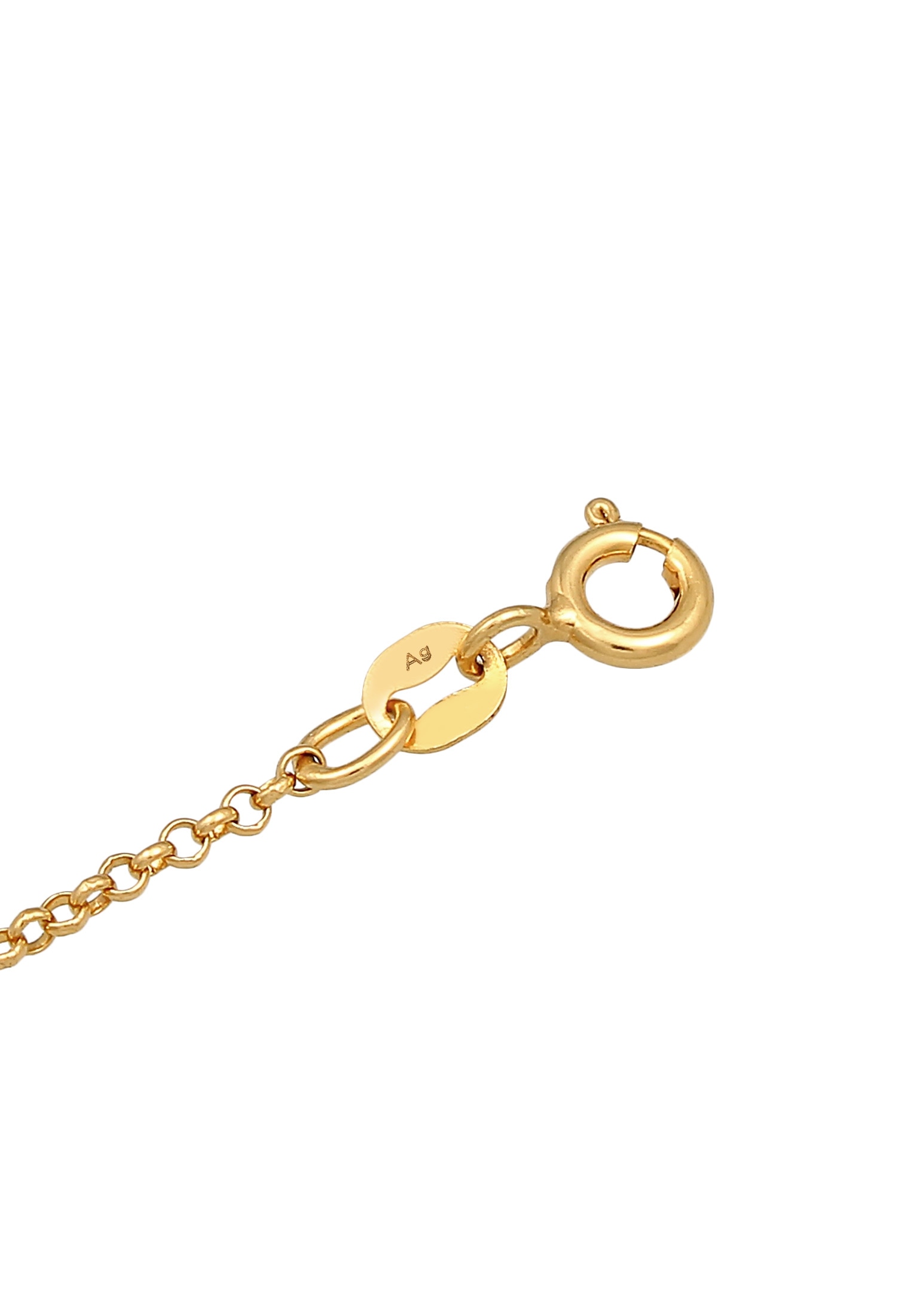 Elli Fußkette »Fußschmuck Herz Howlith Türkis Boho 925 Silber«