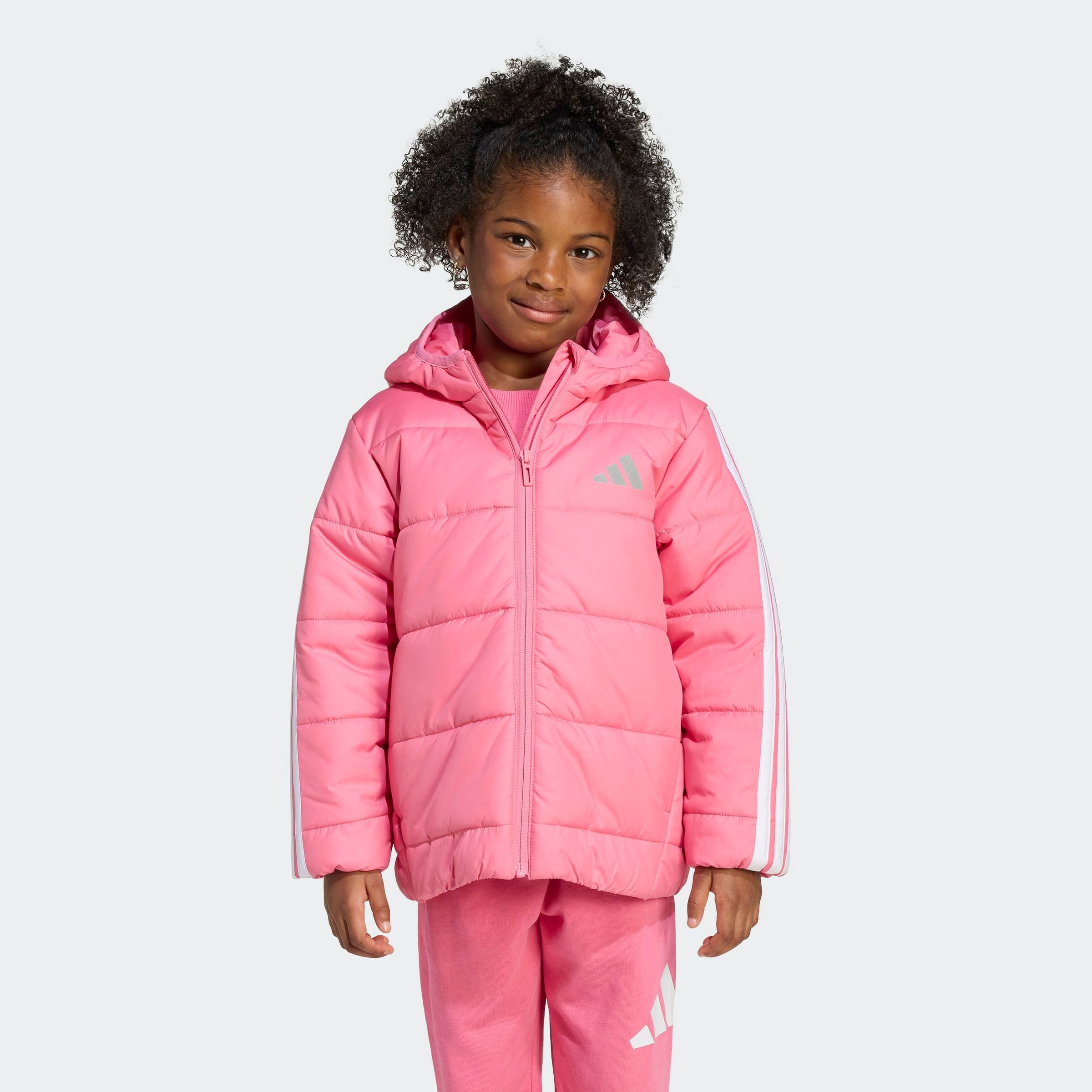adidas Sportswear Winterjacke »LK ESS 3S JKT« für Kinder, mit Reißverschluss, leichtes Material