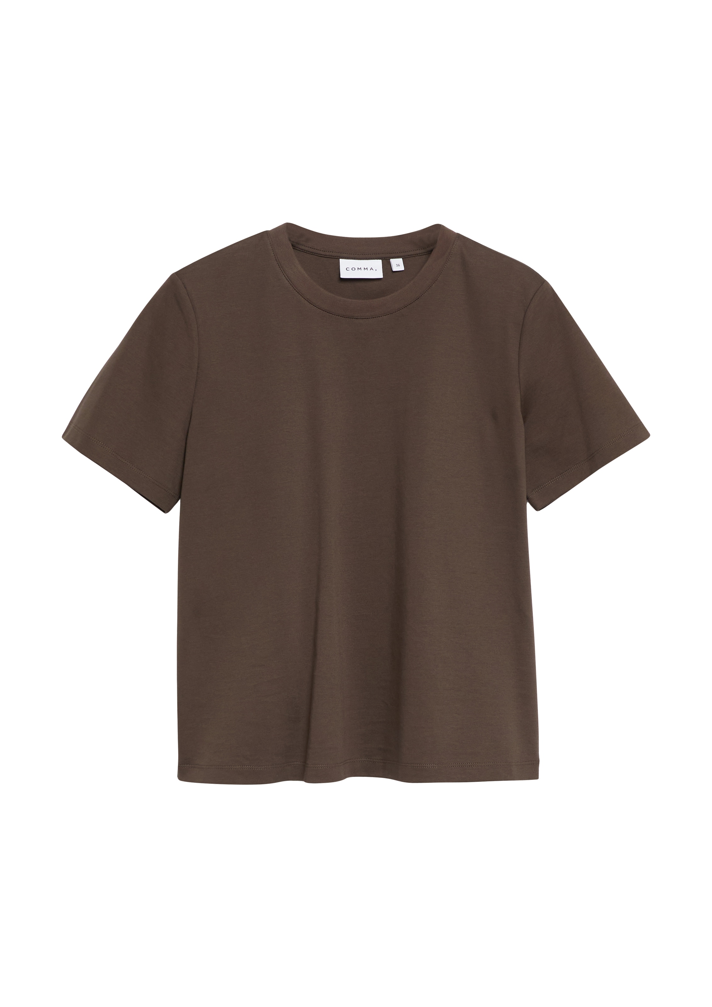 Comma Kurzarmshirt Sommershirt - unifarben
