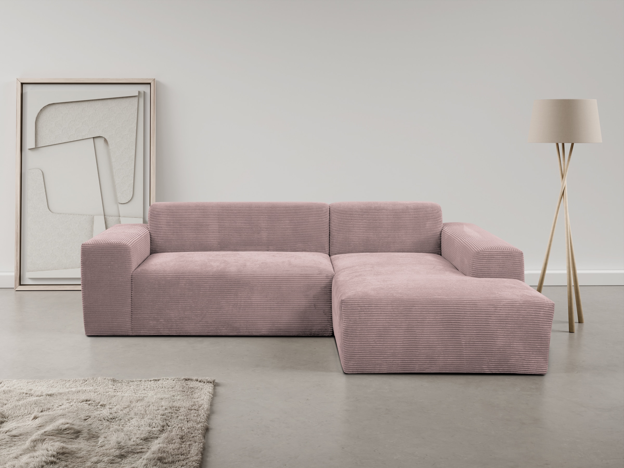 Ecksofa »Zeus-L«, Curvy Trend Ecksofa mit urbaner Optik