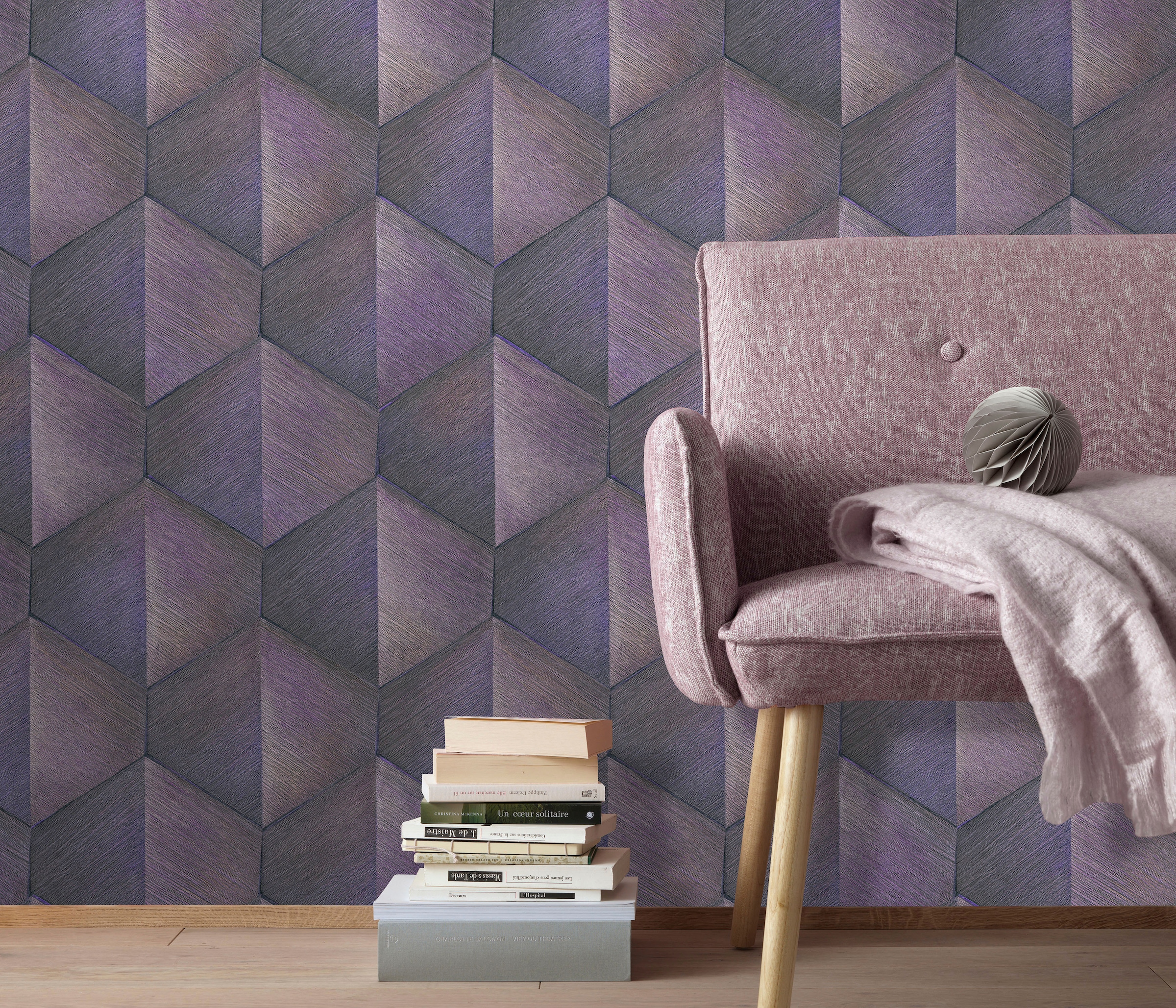 Fashion for walls Vliestapete "Prisma" 3D-Optik geprägt Phthalate frei