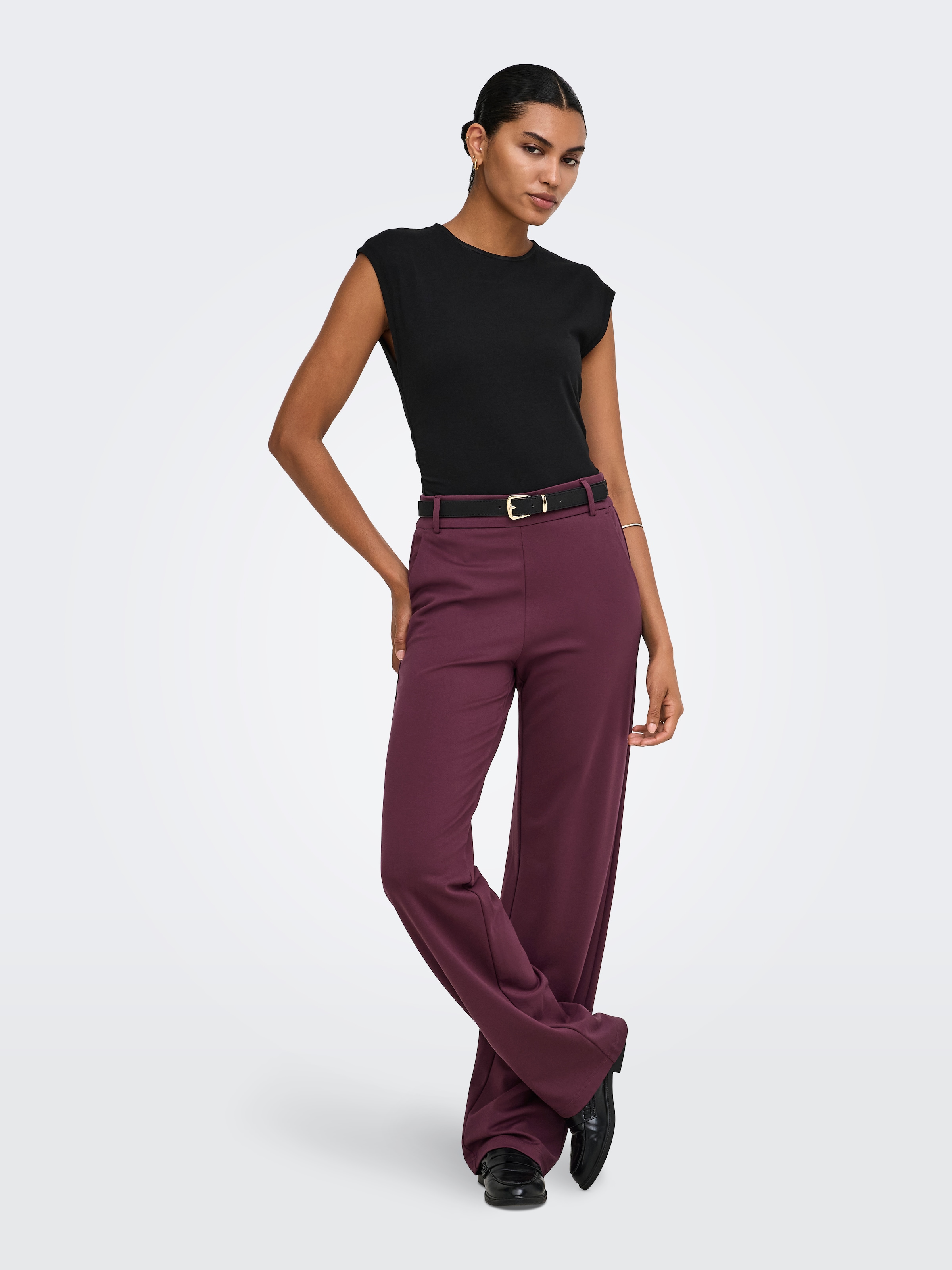 ONLY Anzughose »ONLPOPTRASH LIFE MW STRAIGHT PANT PNT«  Viskosemischung